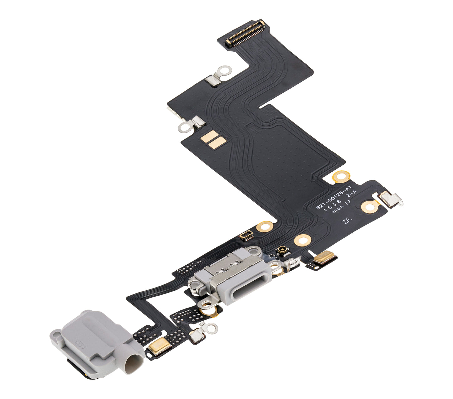 Charging Port Flex Cable For iPhone 6S Plus (Aftermarket) (Silver)