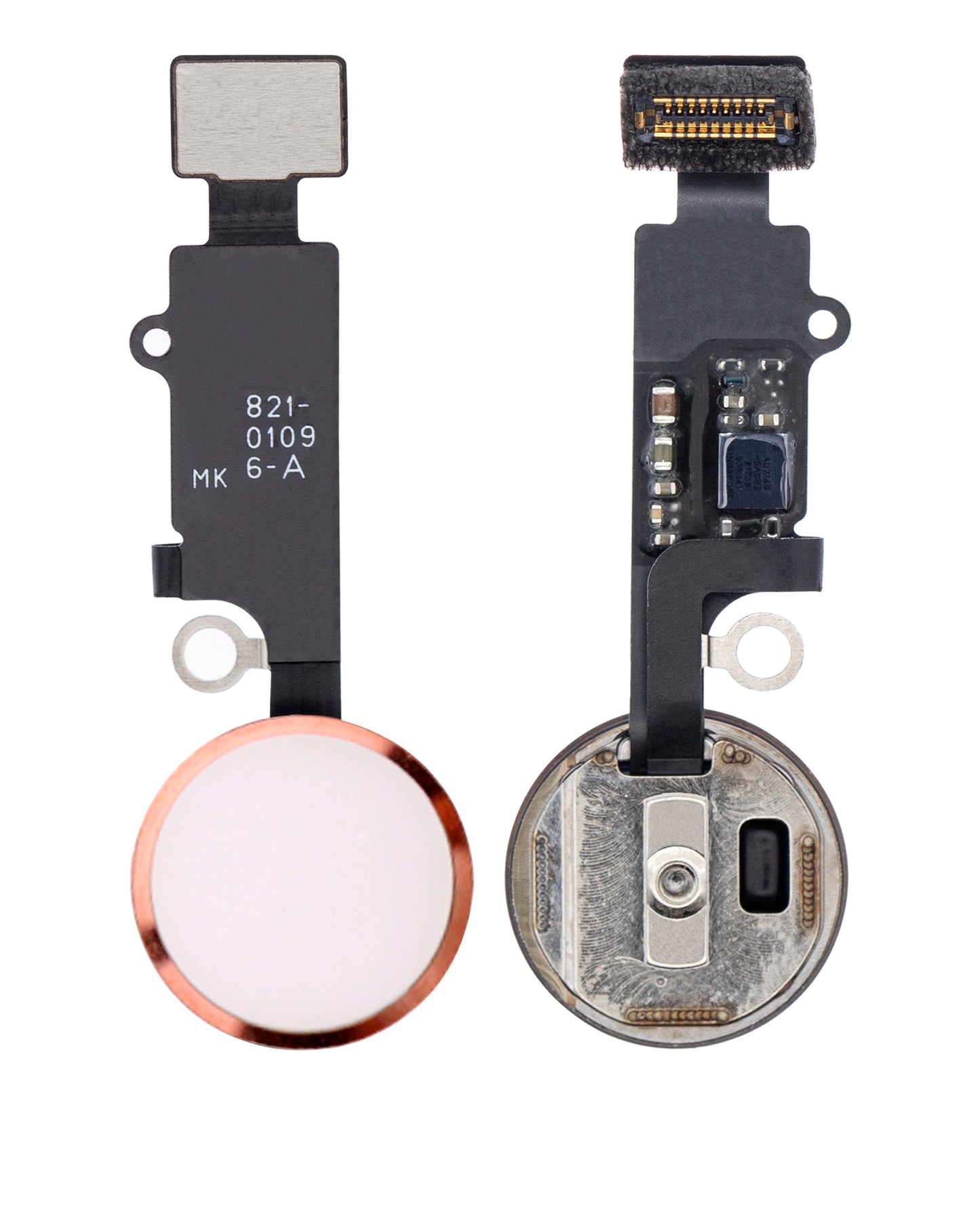 Home Button With Flex For iPhone 7 / 7 Plus / 8 / 8 Plus / SE (2020) / SE (2022) (Warning: For Cosmetic Use Only) (Rose Gold)