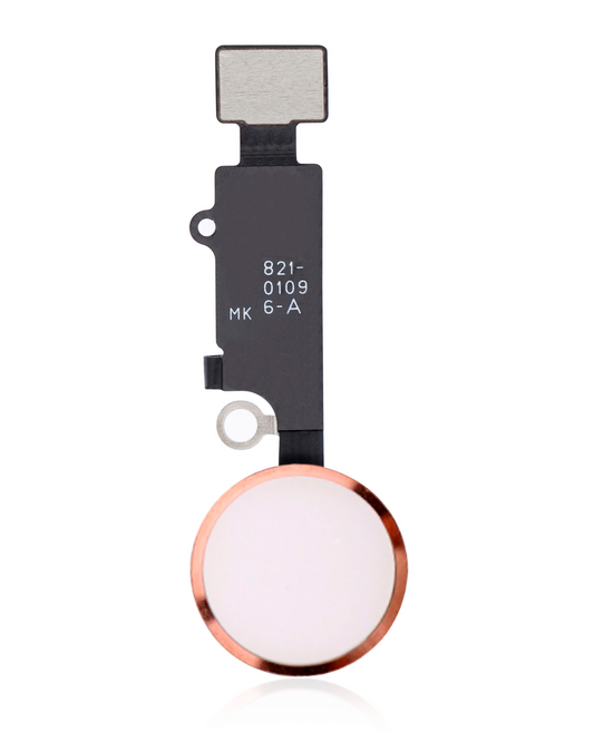 Home Button With Flex For iPhone 7 / 7 Plus / 8 / 8 Plus / SE (2020) / SE (2022) (Warning: For Cosmetic Use Only) (Rose Gold)