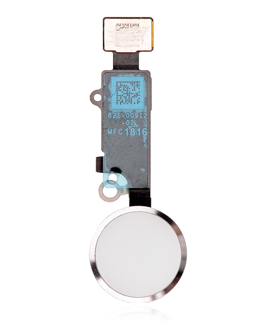 Home Button With Flex For iPhone 7 / 7 Plus / 8 / 8 Plus / SE (2020) / SE (2022) (Silver) (Warning: For Cosmetic Use Only)