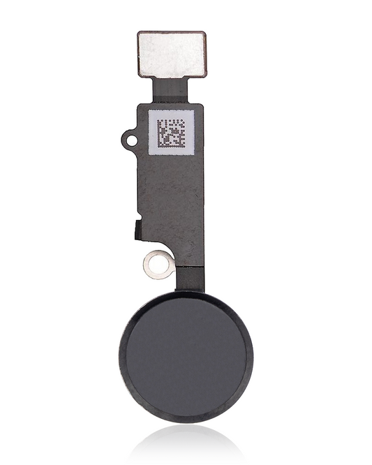 Home Button With Flex For iPhone 7 / 7 Plus / 8 / 8 Plus / SE (2020) / SE (2022) (Jet / Matte Black) (Warning: For Cosmetic Use Only)