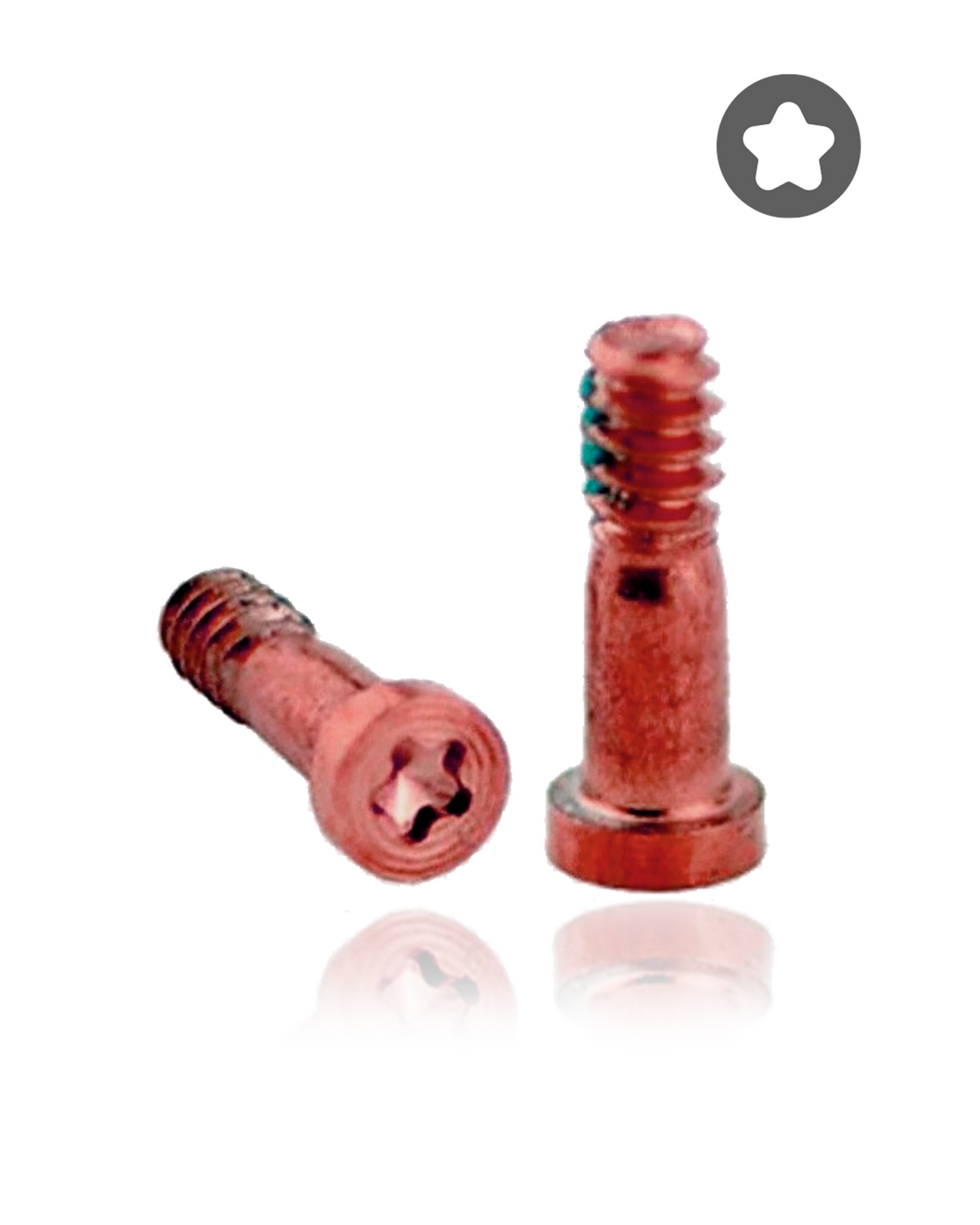 Bottom Screws For iPhone 7 / 7 Plus (Red / Rose Gold) (100 Pack)