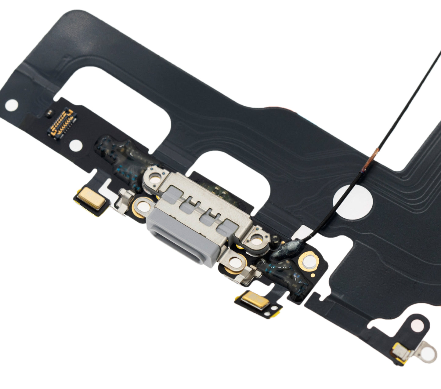 Charging Port Flex Cable For iPhone 7 Plus (Premium) (Silver)