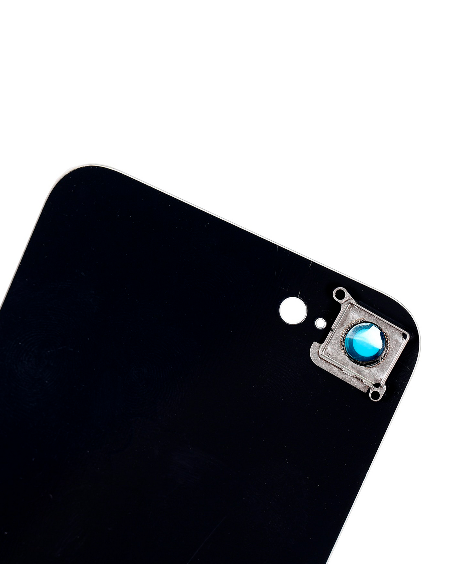 Back Cover Glass With Back Camera Lens For iPhone 8 (Aftermarket) (No Logo) (Silver)