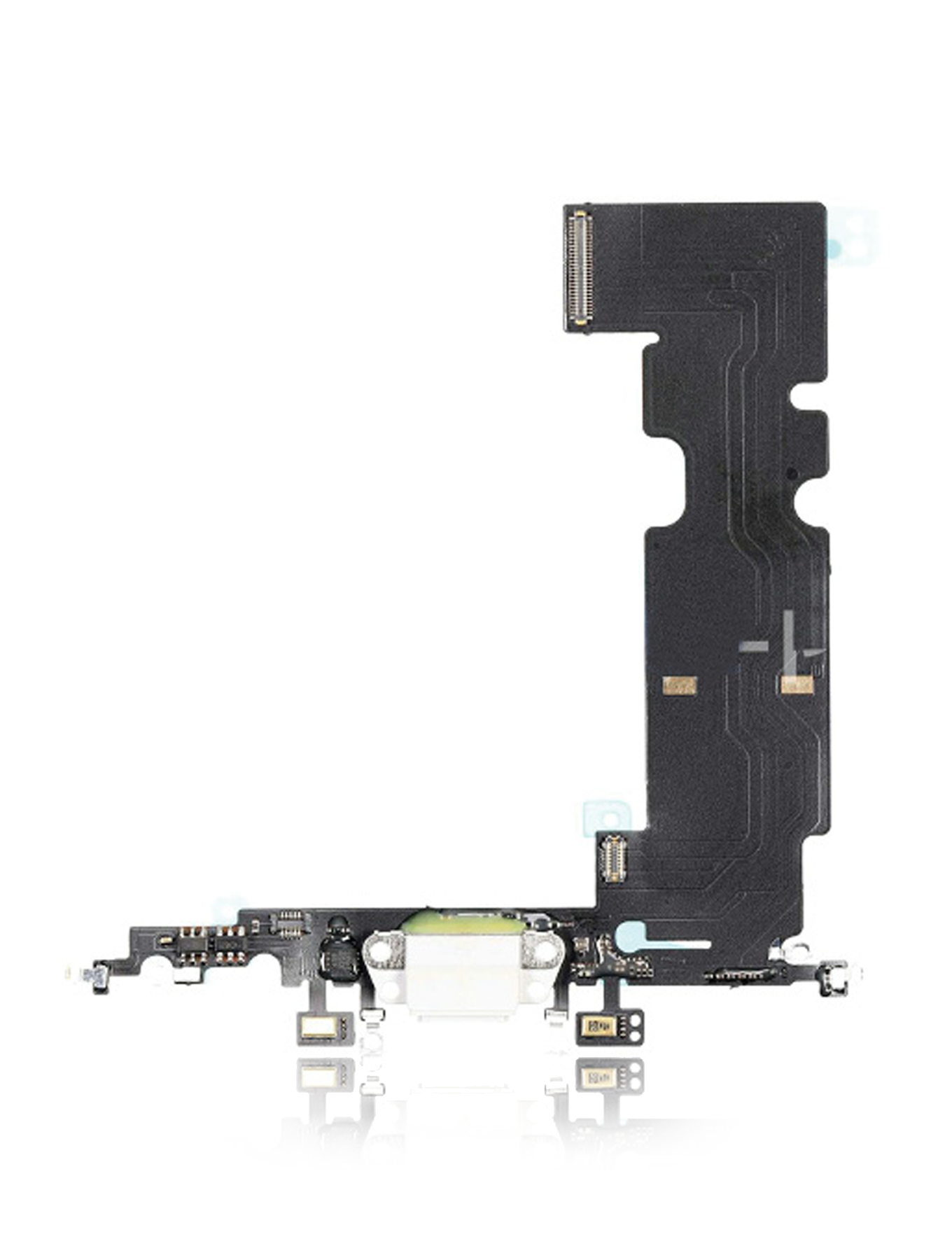 Home Button Solution W/ Charging Port For iPhone 8 (Silver) (Version 2)