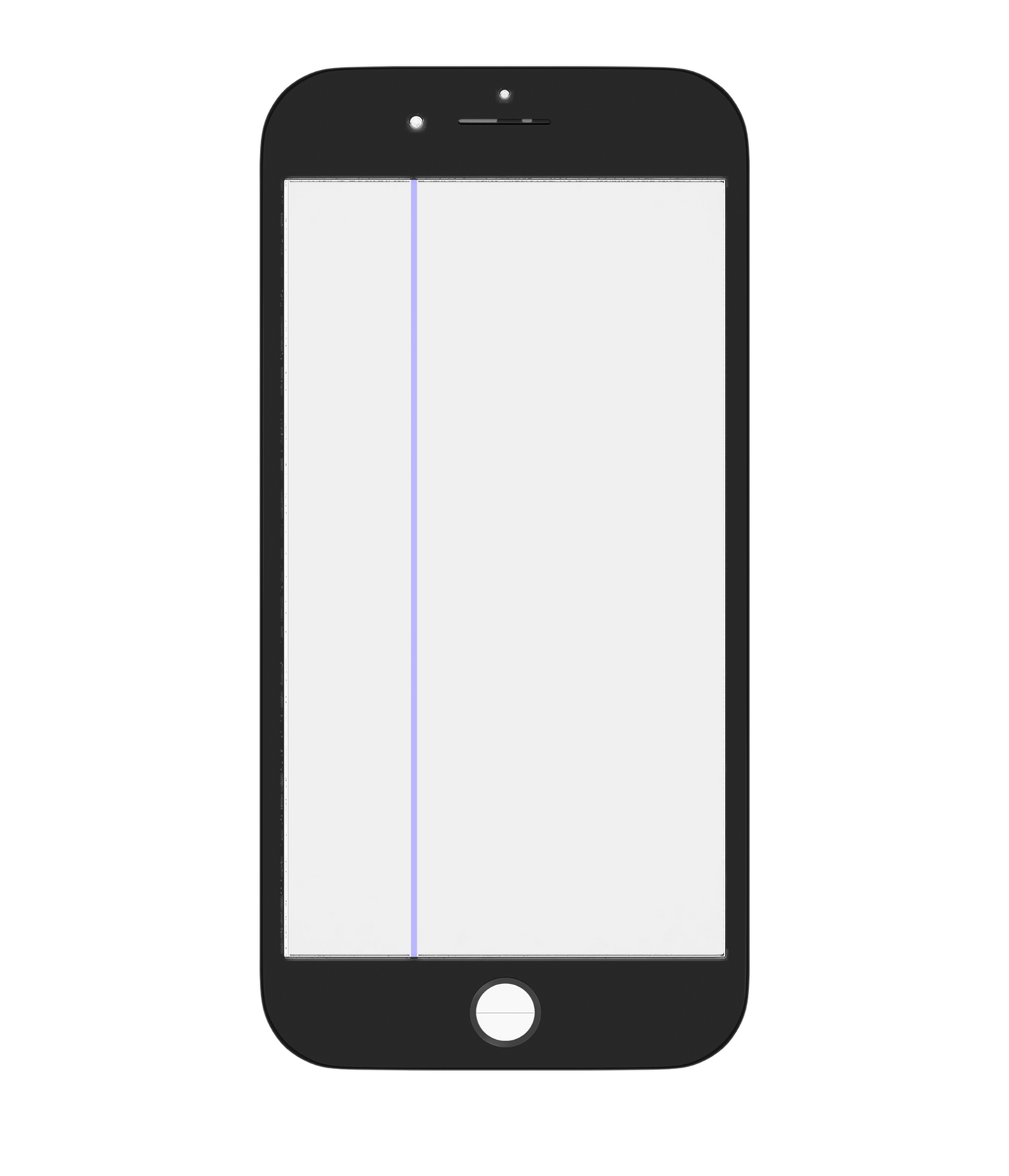 4 in 1 (Front Glass + Frame + Polarizer + OCA Pre-Installed) For iPhone 8 (2 Pack) (Black)