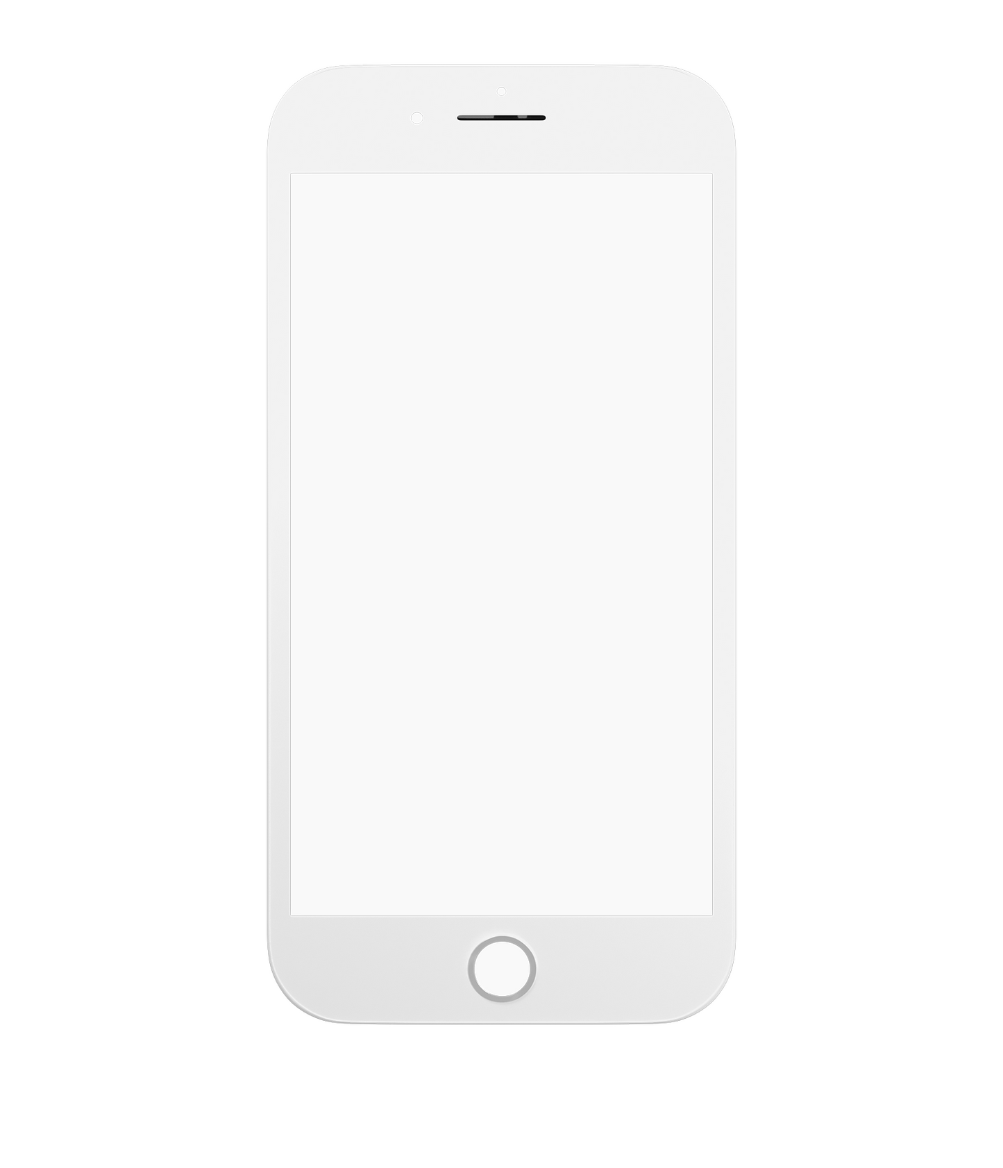 3 in 1 (Glass With OCA Pre-Installed + Frame) For iPhone 8 (OCA Master) (2 Pack) (White)