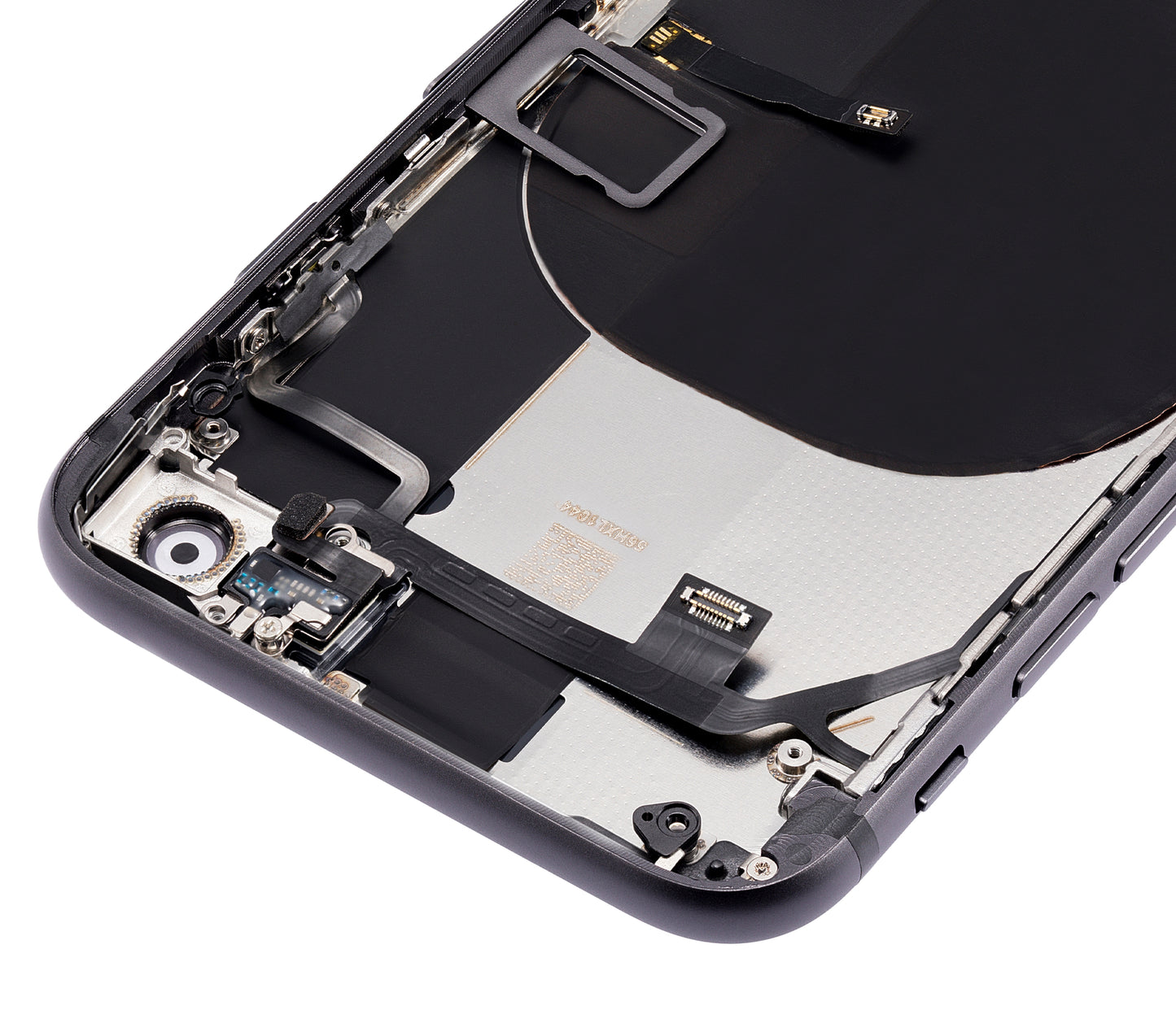 Back Housing W/ Small Components Pre-Installed For iPhone 8 (No Logo) (Aftermarket Plus) (Space Gray)