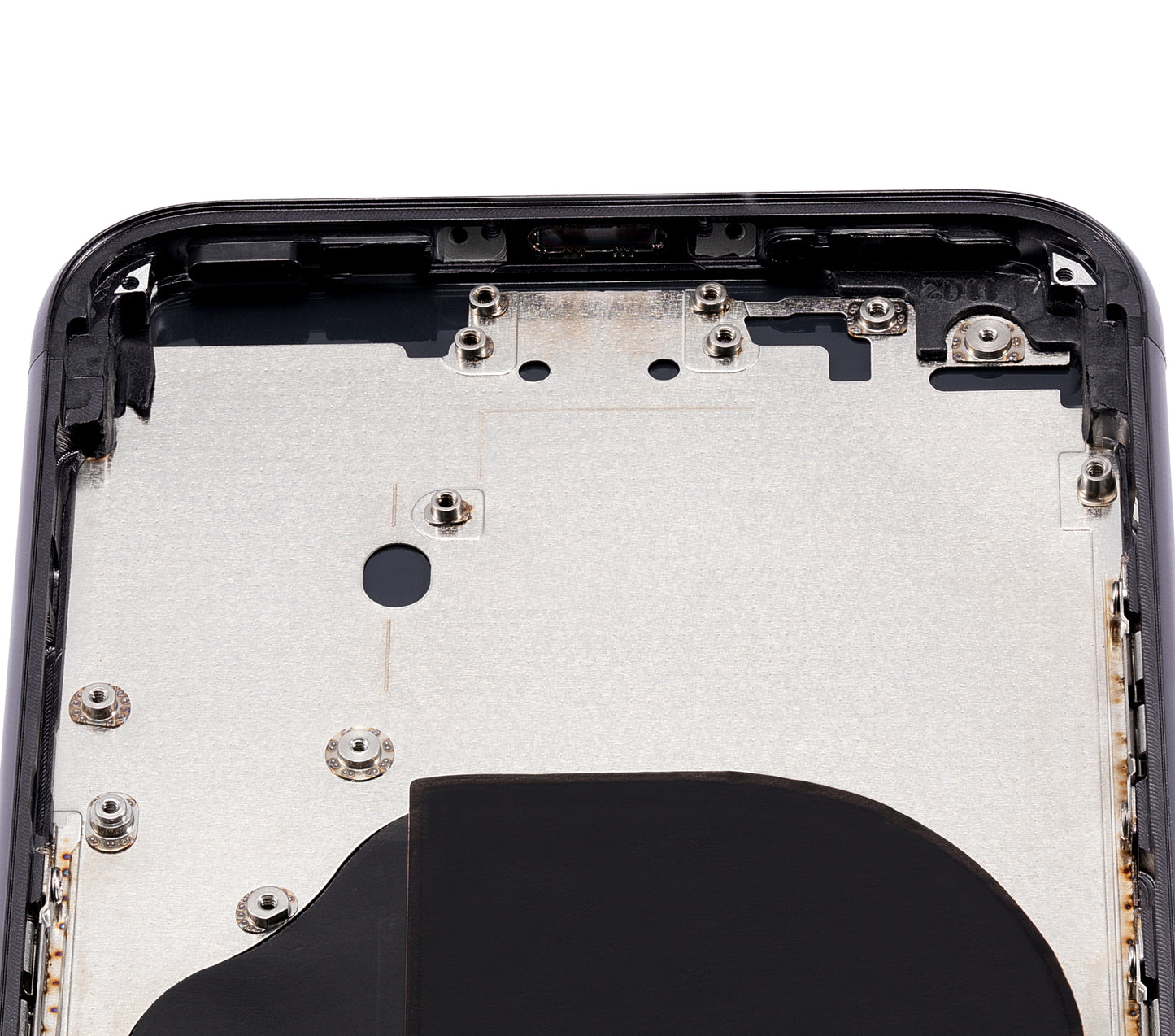 Back Housing W/ Small Components Pre-Installed For iPhone 8 (No Logo) (Aftermarket Plus) (Space Gray)