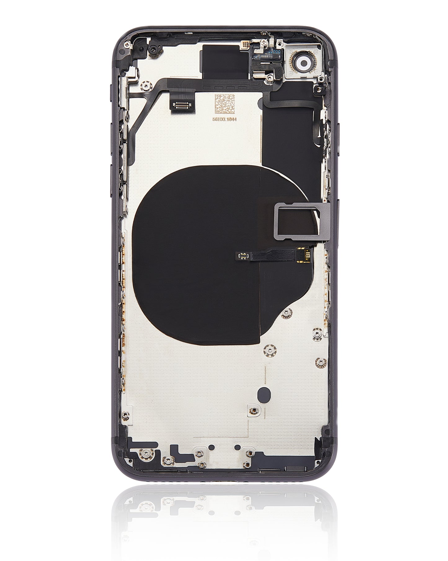 Back Housing W/ Small Components Pre-Installed For iPhone 8 (No Logo) (Aftermarket Plus) (Space Gray)