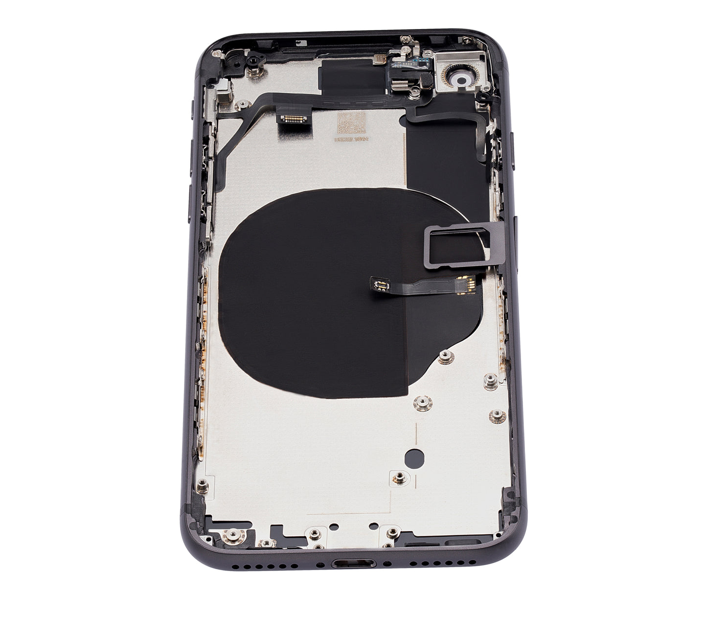 Back Housing W/ Small Components Pre-Installed For iPhone 8 (No Logo) (Aftermarket Plus) (Space Gray)
