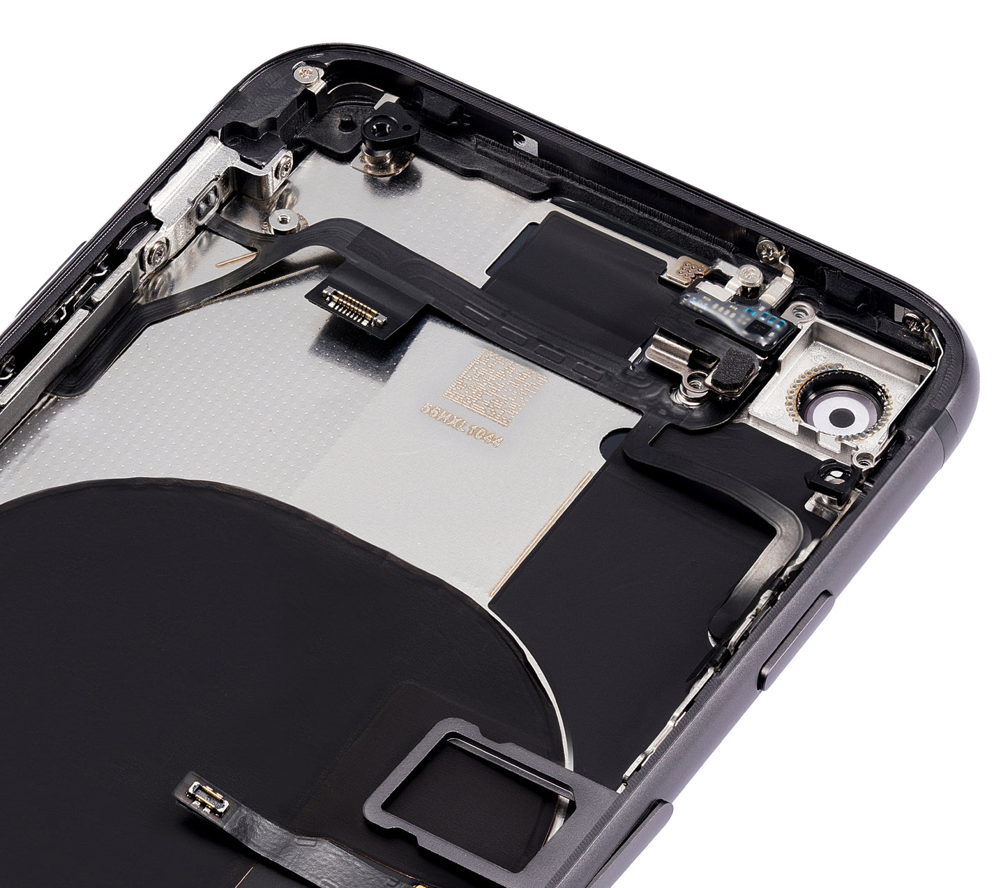Back Housing W/ Small Components Pre-Installed For iPhone 8 (No Logo) (Aftermarket Plus) (Space Gray)