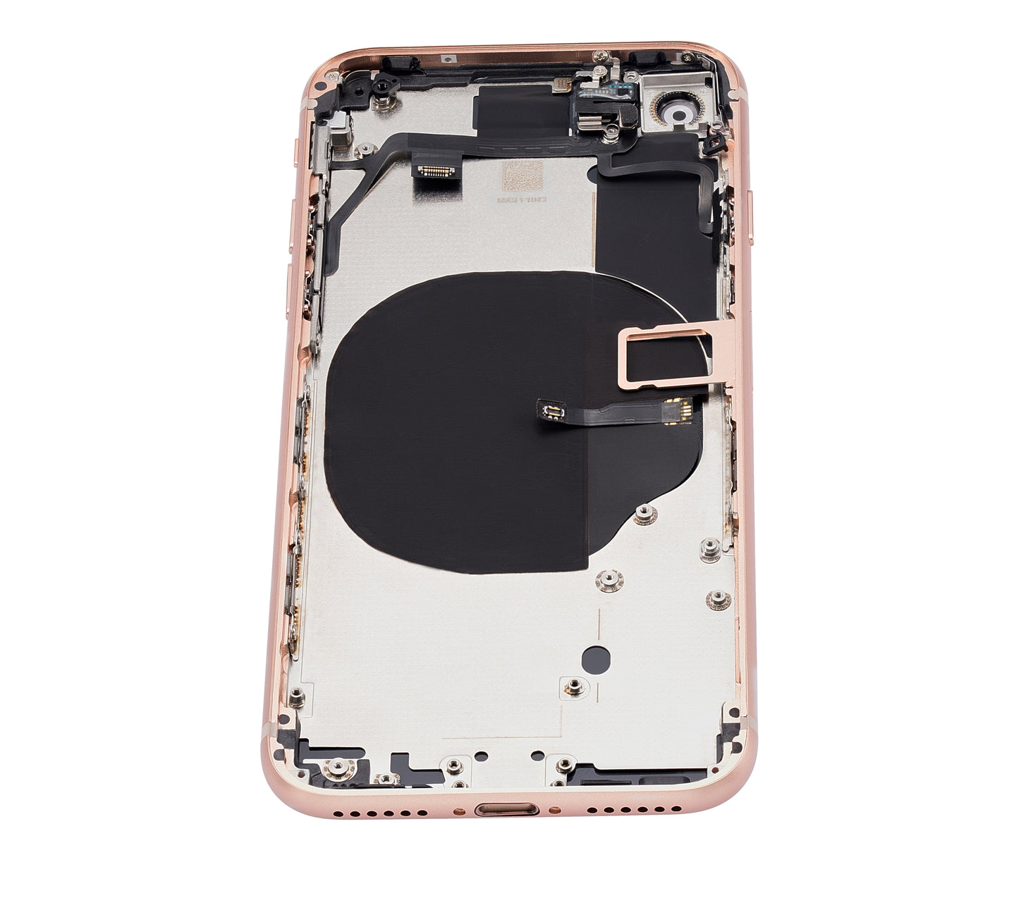 Back Housing W/ Small Components Pre-Installed For iPhone 8 (No Logo) (Aftermarket Plus) (Gold)