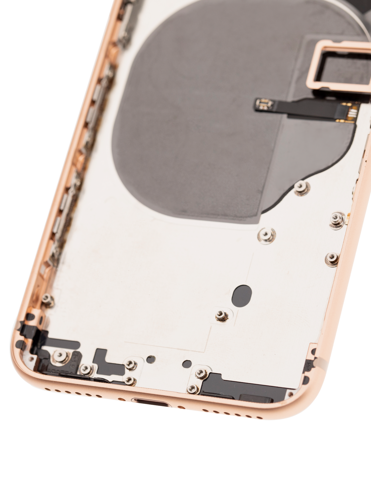 Back Housing W/ Small Parts For iPhone 8 (Used OEM Pull: Grade B) (Gold)