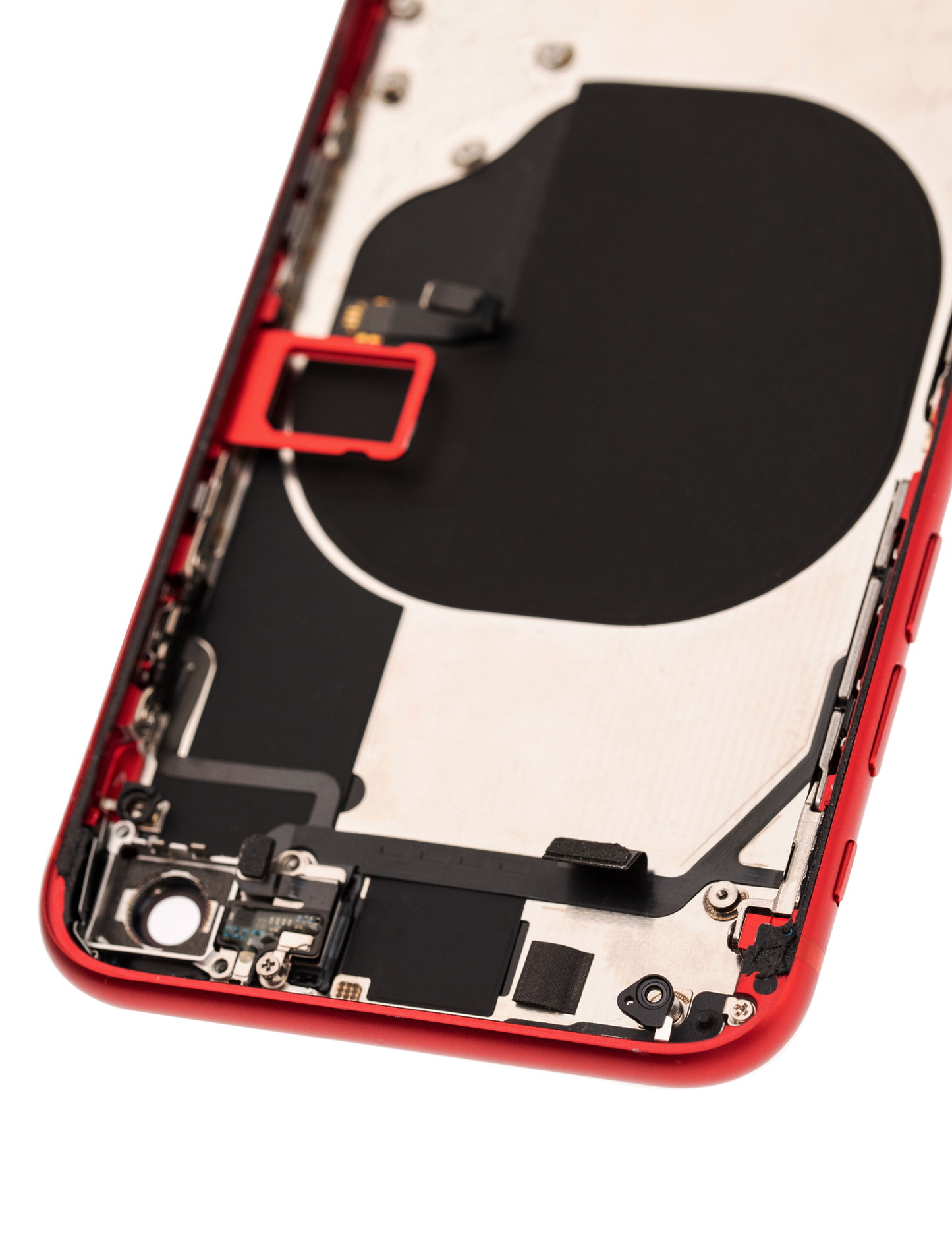 Back Housing W/ Small Parts For iPhone 8 (Used OEM Pull: Grade B) (Red)