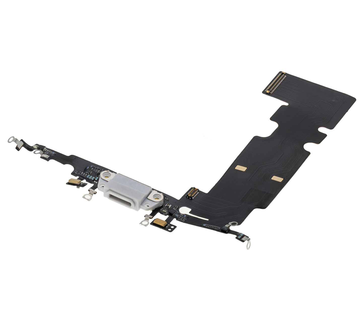 Charging Port Flex Cable For iPhone 8 Plus (Aftermarket) (Silver)