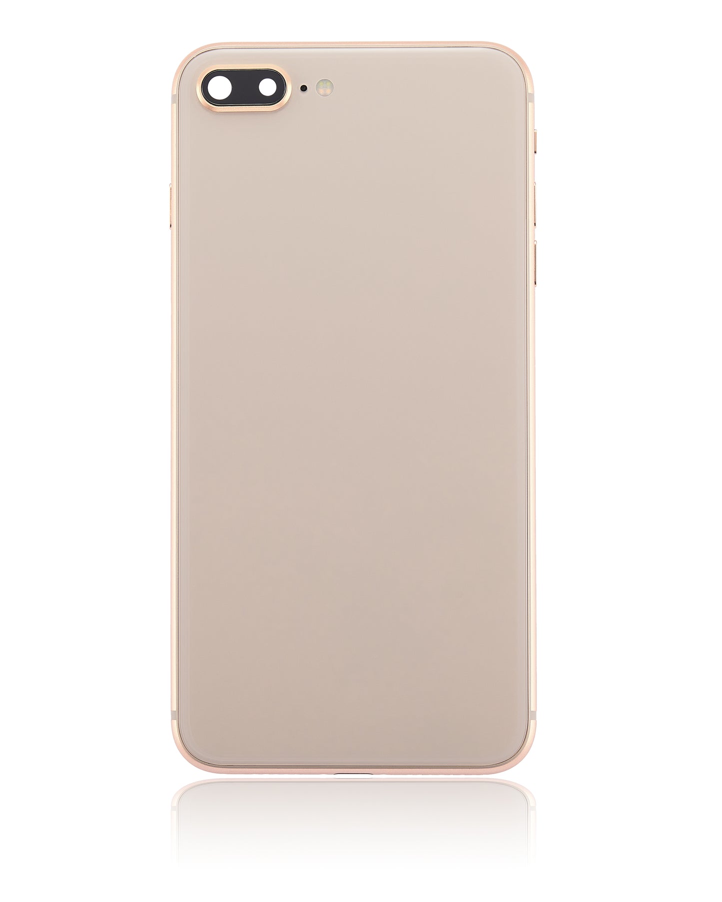 Back Housing W/ Small Components Pre-Installed For iPhone 8 Plus (No Logo) (Aftermarket Plus) (Gold)