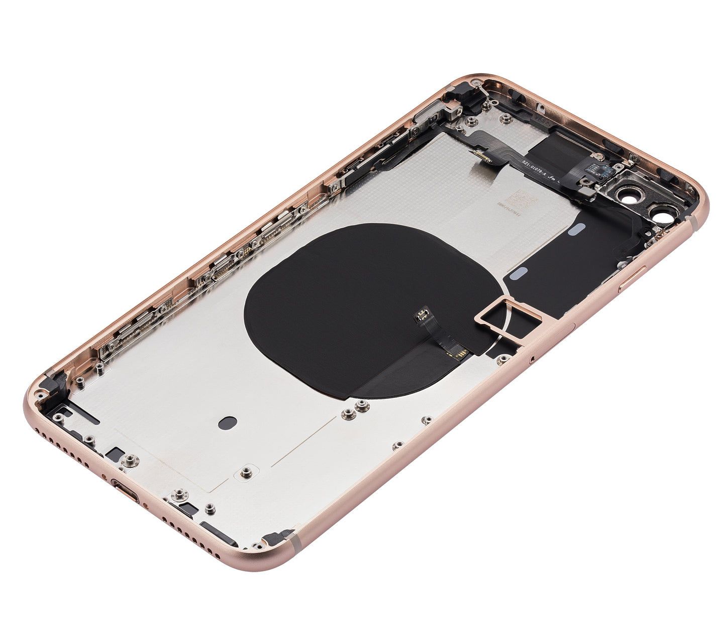 Back Housing W/ Small Components Pre-Installed For iPhone 8 Plus (No Logo) (Aftermarket Plus) (Gold)