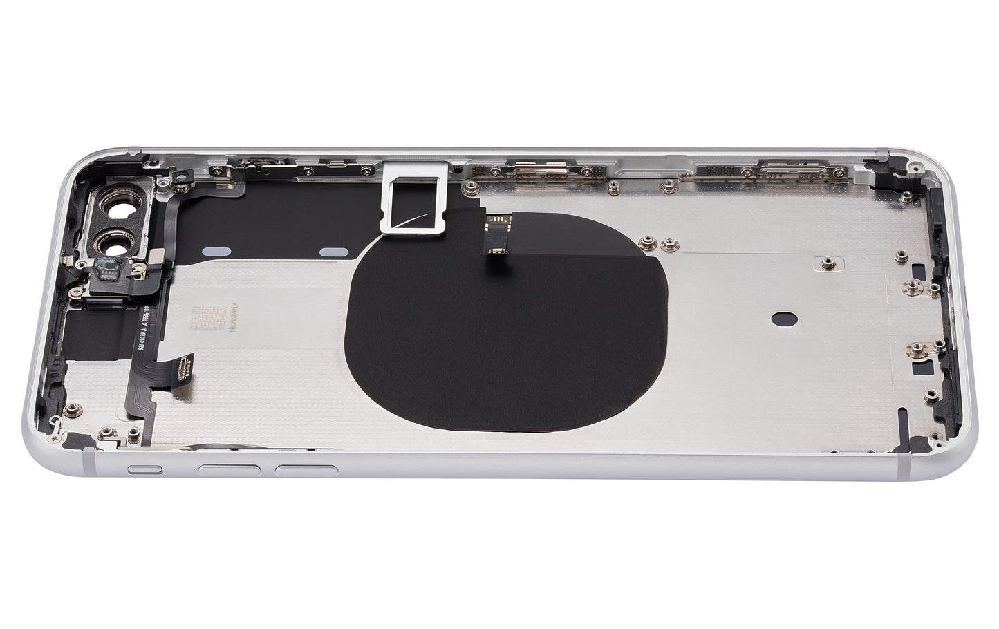Back Housing W/ Small Components Pre-Installed For iPhone 8 Plus (No Logo) (Aftermarket Plus) (Silver)
