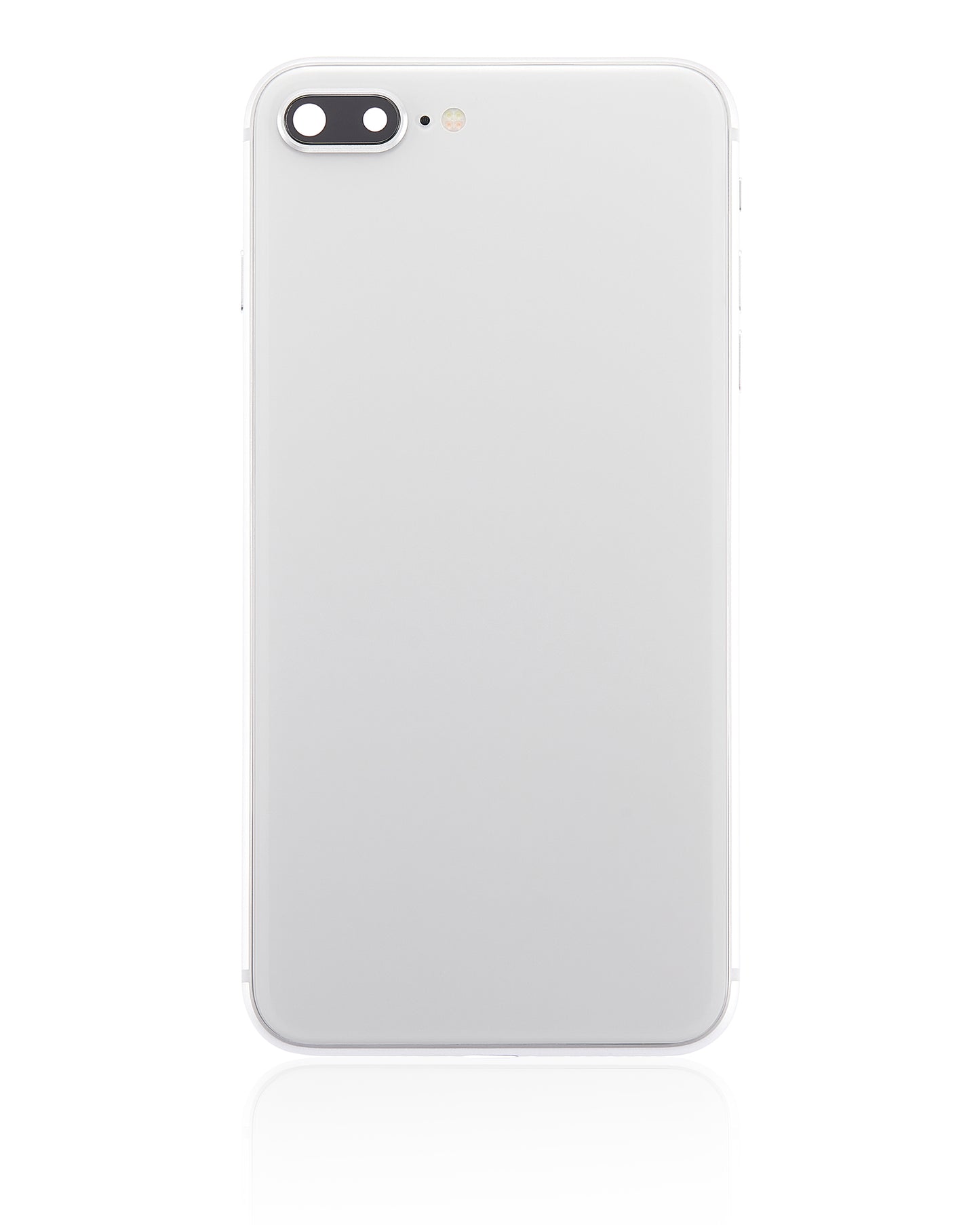 Back Housing W/ Small Components Pre-Installed For iPhone 8 Plus (No Logo) (Aftermarket Plus) (Silver)