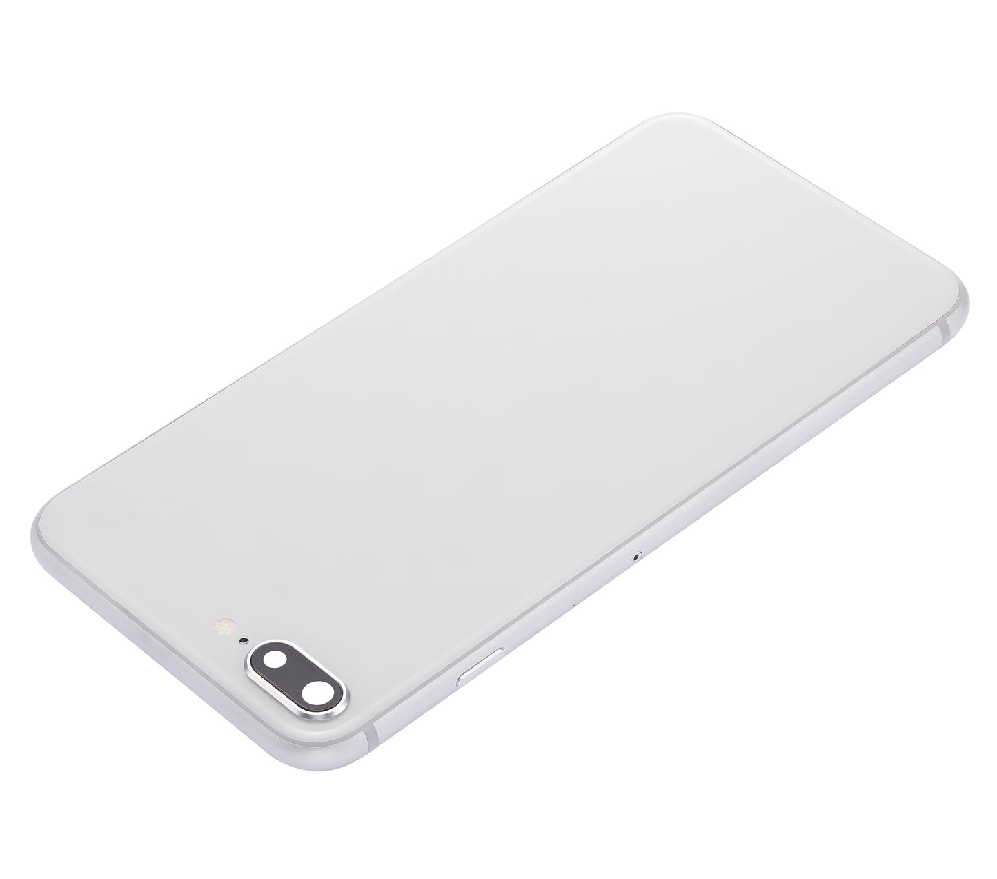 Back Housing W/ Small Components Pre-Installed For iPhone 8 Plus (No Logo) (Aftermarket Plus) (Silver)