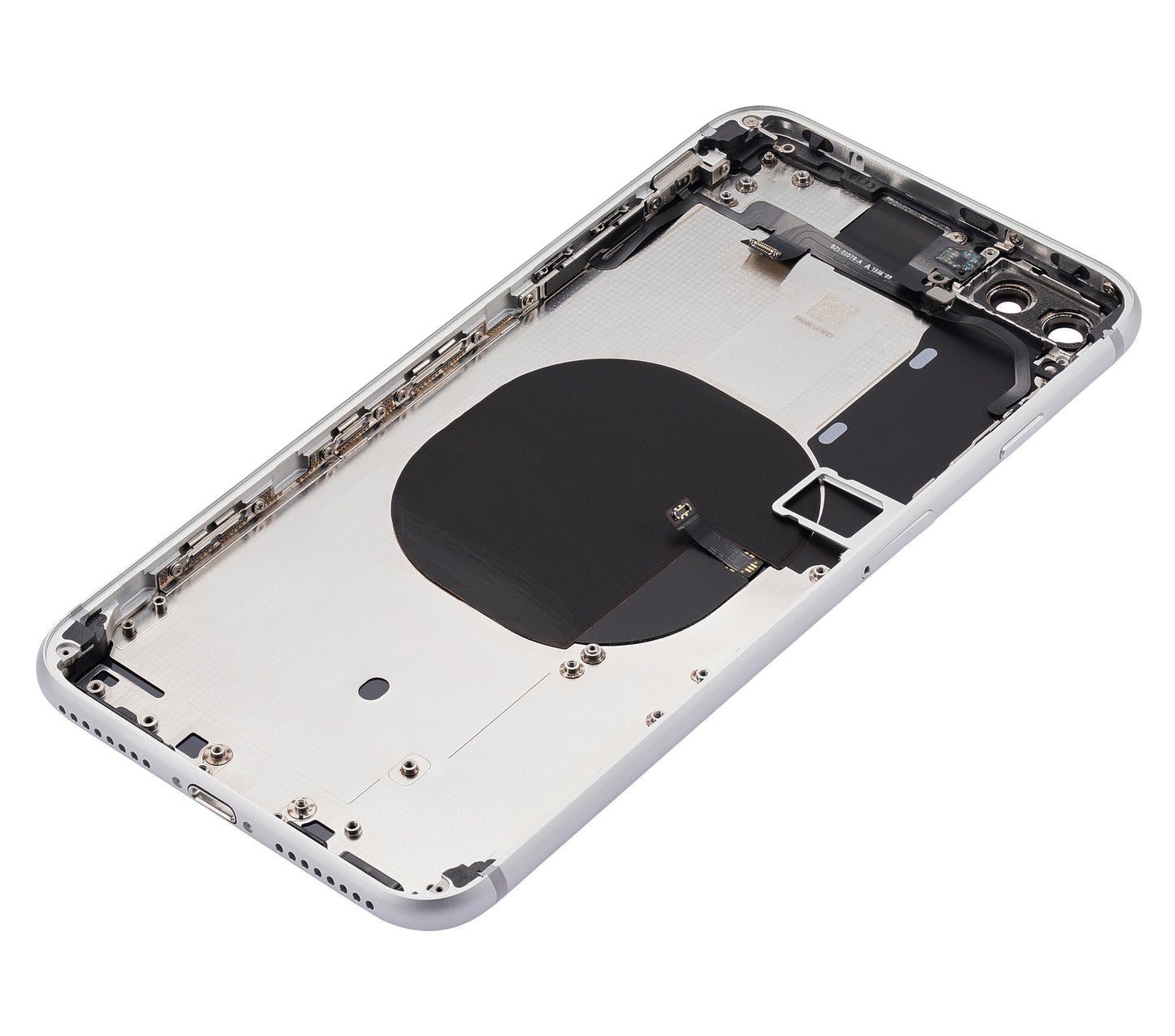 Back Housing W/ Small Components Pre-Installed For iPhone 8 Plus (No Logo) (Aftermarket Plus) (Silver)