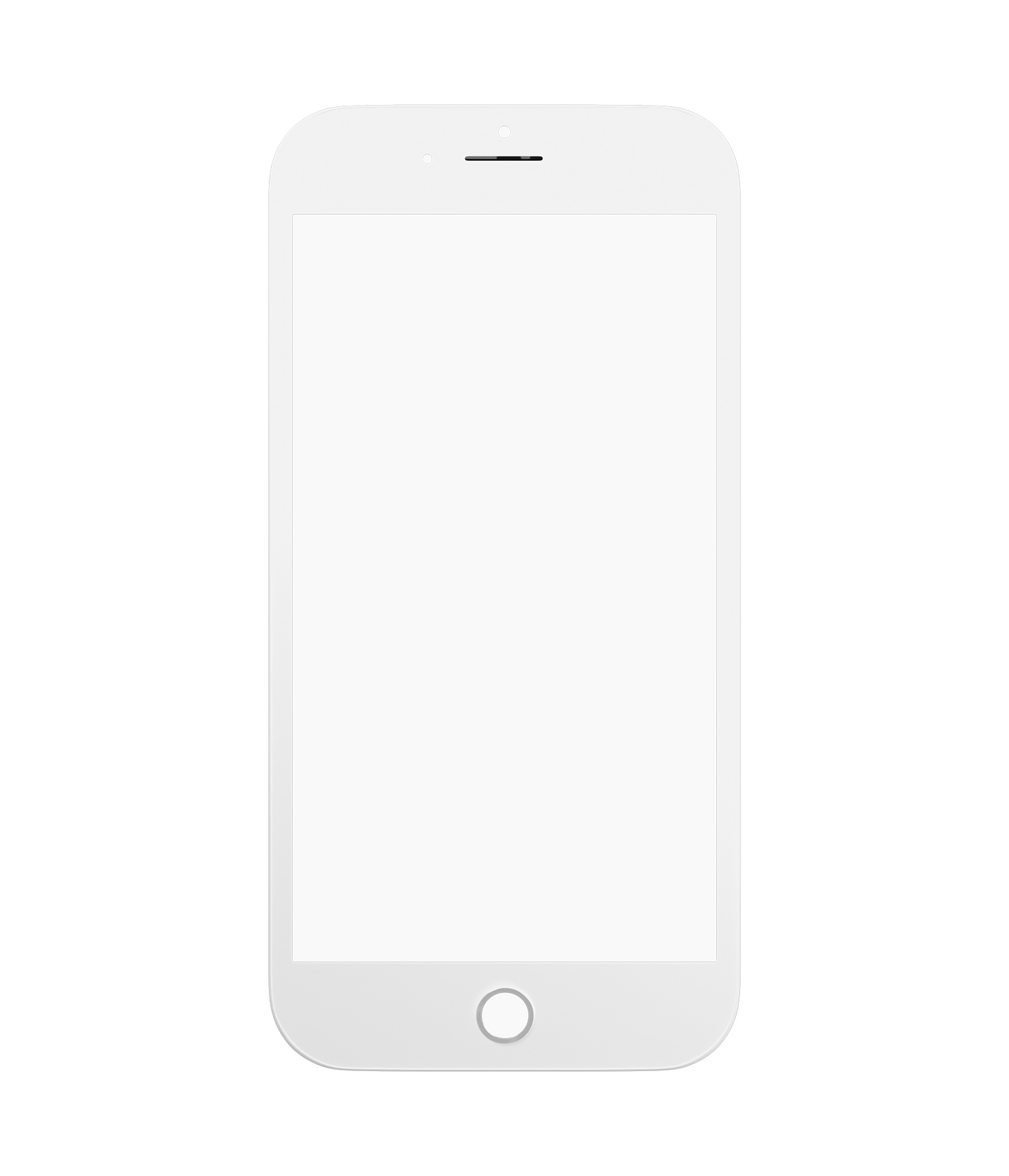 Glass With Frame & OCA Pre-Installed For iPhone 8 Plus (White) (Premium / 3 in 1) (2 Pack)