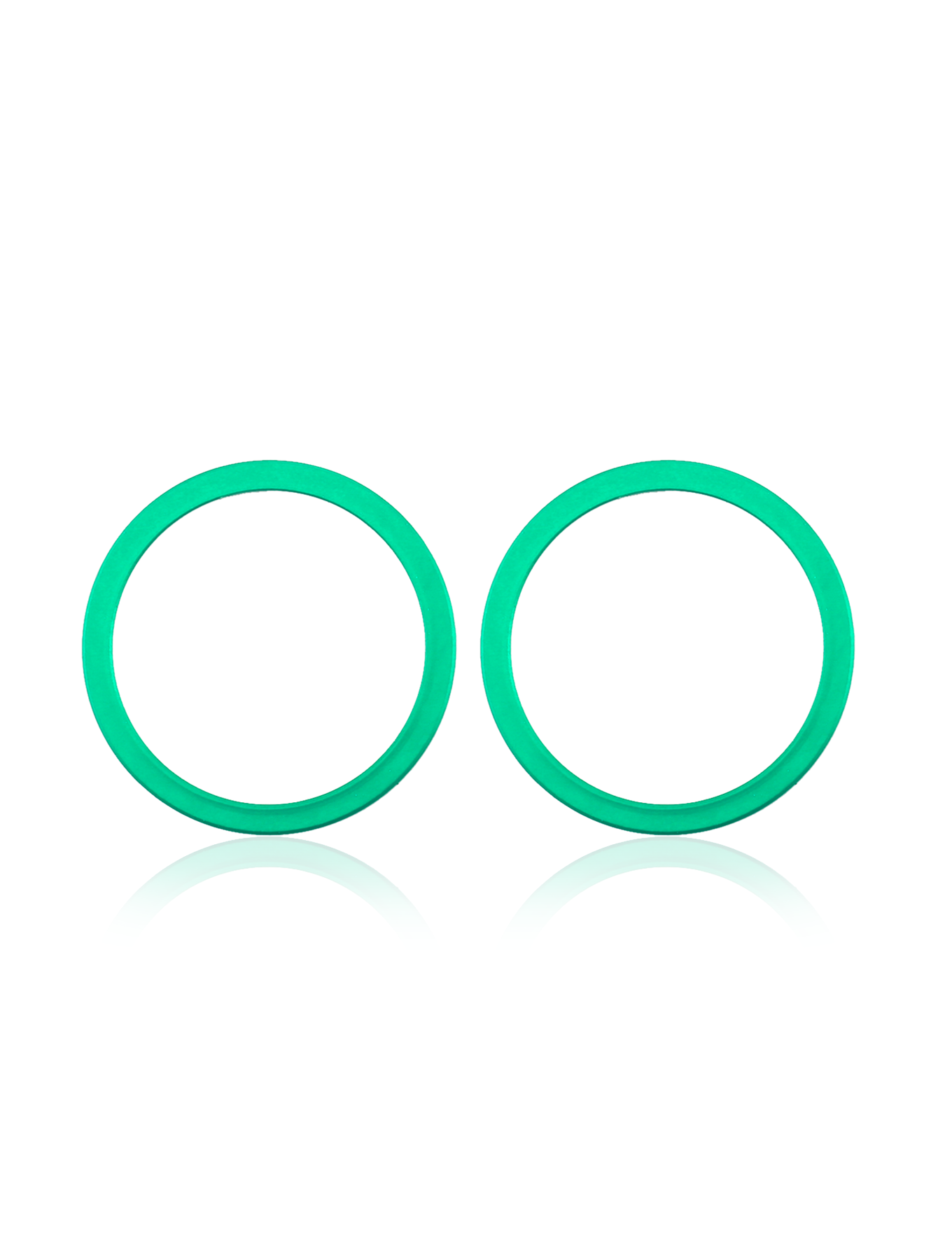 Back Camera Bezel Ring Only For iPhone 12 / 12 Mini (Green) (2 Piece Set) (10 Pack)
