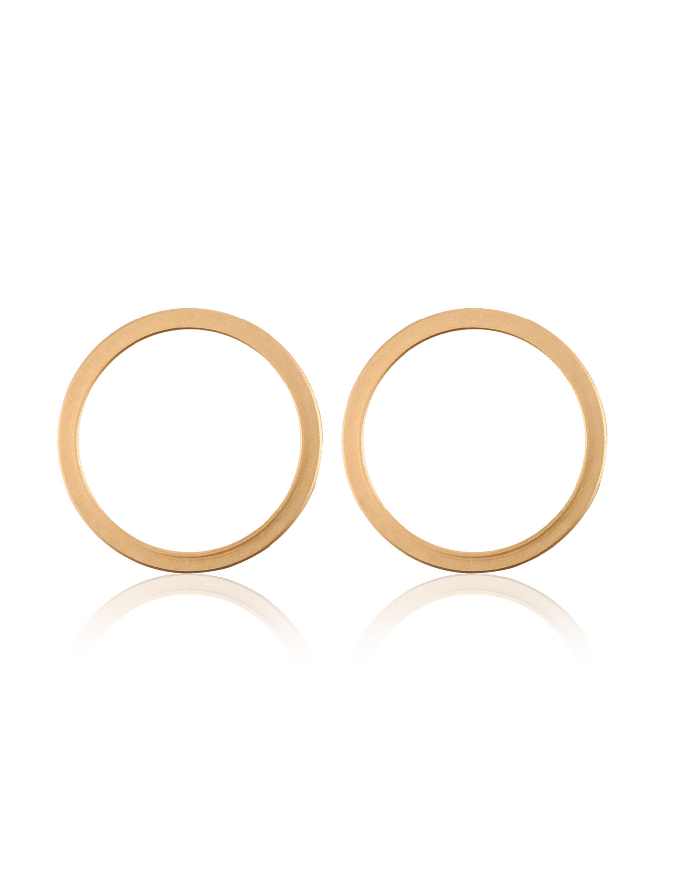 Back Camera Bezel Ring Only For iPhone 11 (Yellow) (2 Piece Set) (10 Pack)