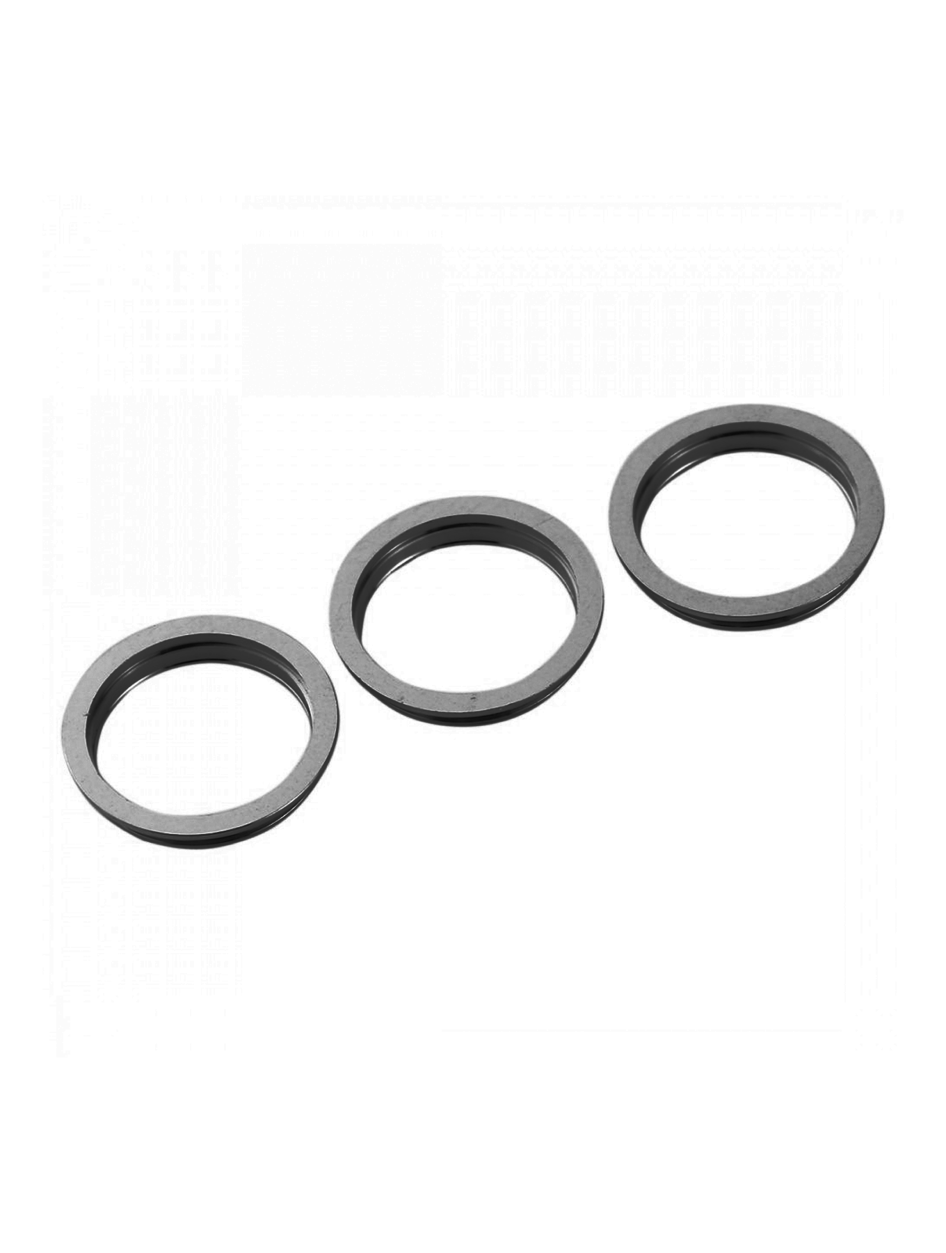 Back Camera Bezel Ring Only For iPhone 12 Pro (Graphite) (3 Piece Set) (10 Pack)