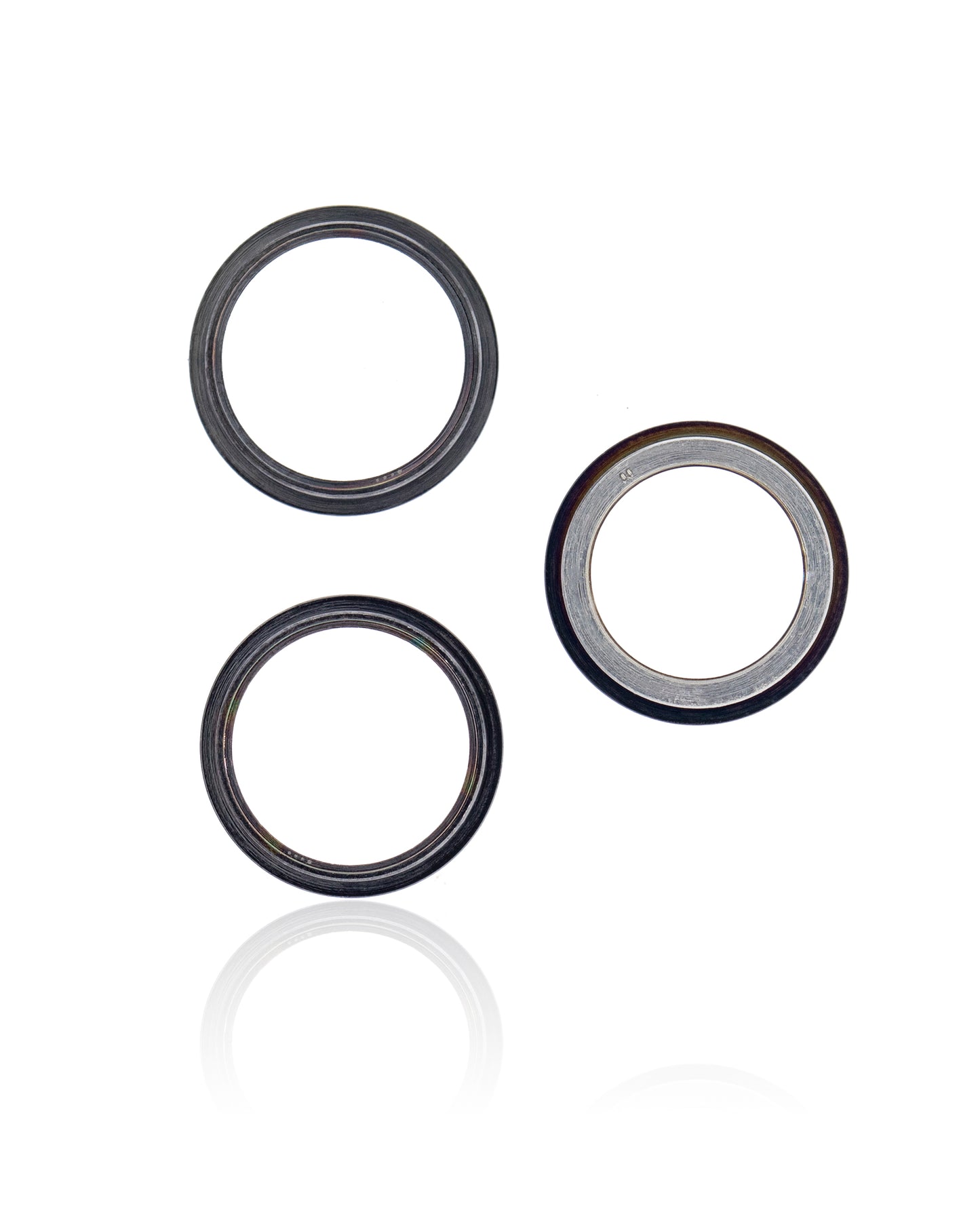 Back Camera Bezel Ring Only For iPhone 12 Pro (Graphite) (3 Piece Set) (10 Pack)