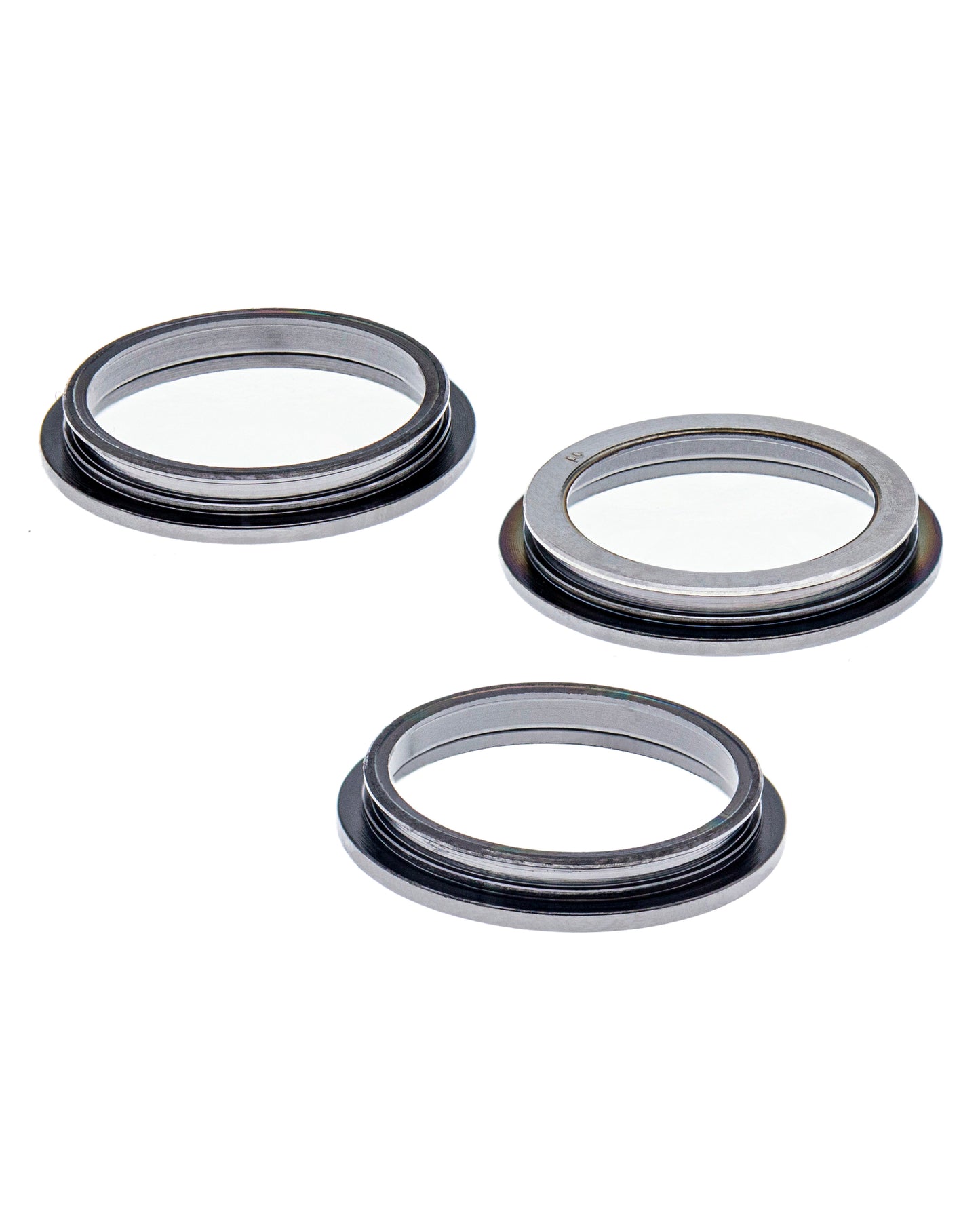 Back Camera Bezel Ring Only For iPhone 12 Pro (Graphite) (3 Piece Set) (10 Pack)