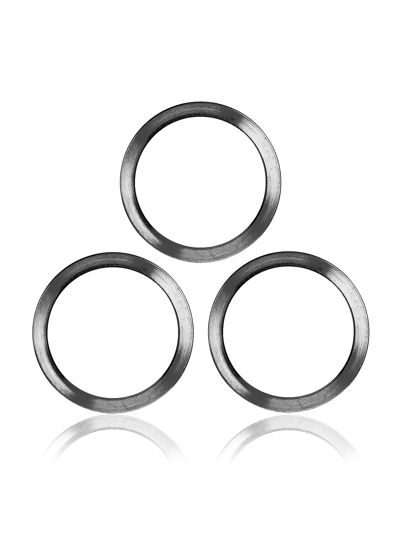 Back Camera Bezel Ring Only For iPhone 12 Pro (Graphite) (3 Piece Set) (10 Pack)
