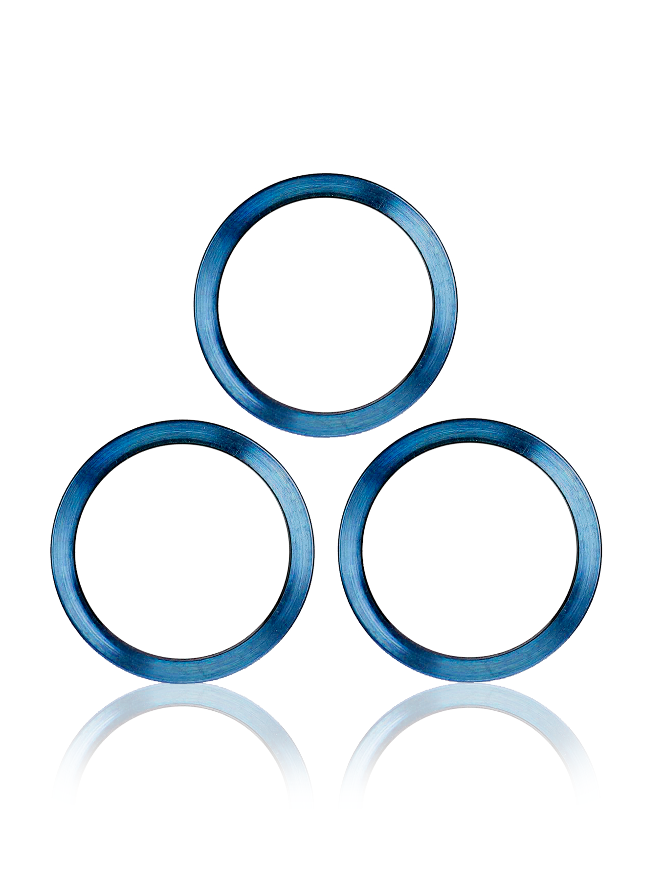 Back Camera Bezel Ring Only For iPhone 12 Pro Max (Pacific Blue) (3 Piece Set) (10 Pack)