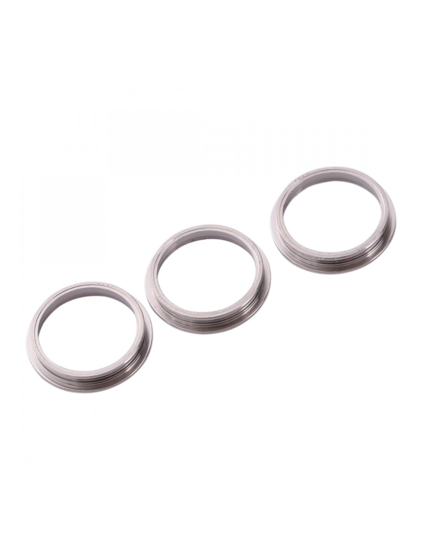 Back Camera Bezel Ring Only For iPhone 11 Pro / 11 Pro Max (Silver) (3 Piece Set) (10 Pack)
