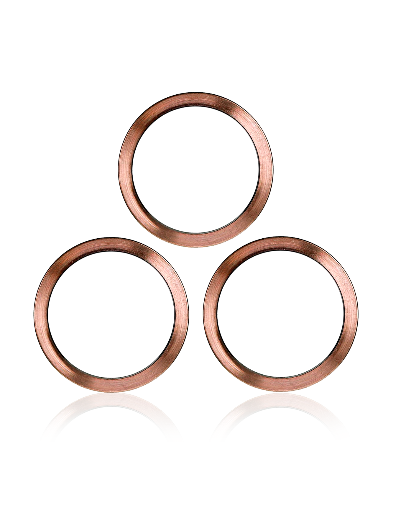 Back Camera Bezel Ring Only For iPhone 11 Pro / 11 Pro Max (Gold) (3 Piece Set) (10 Pack)