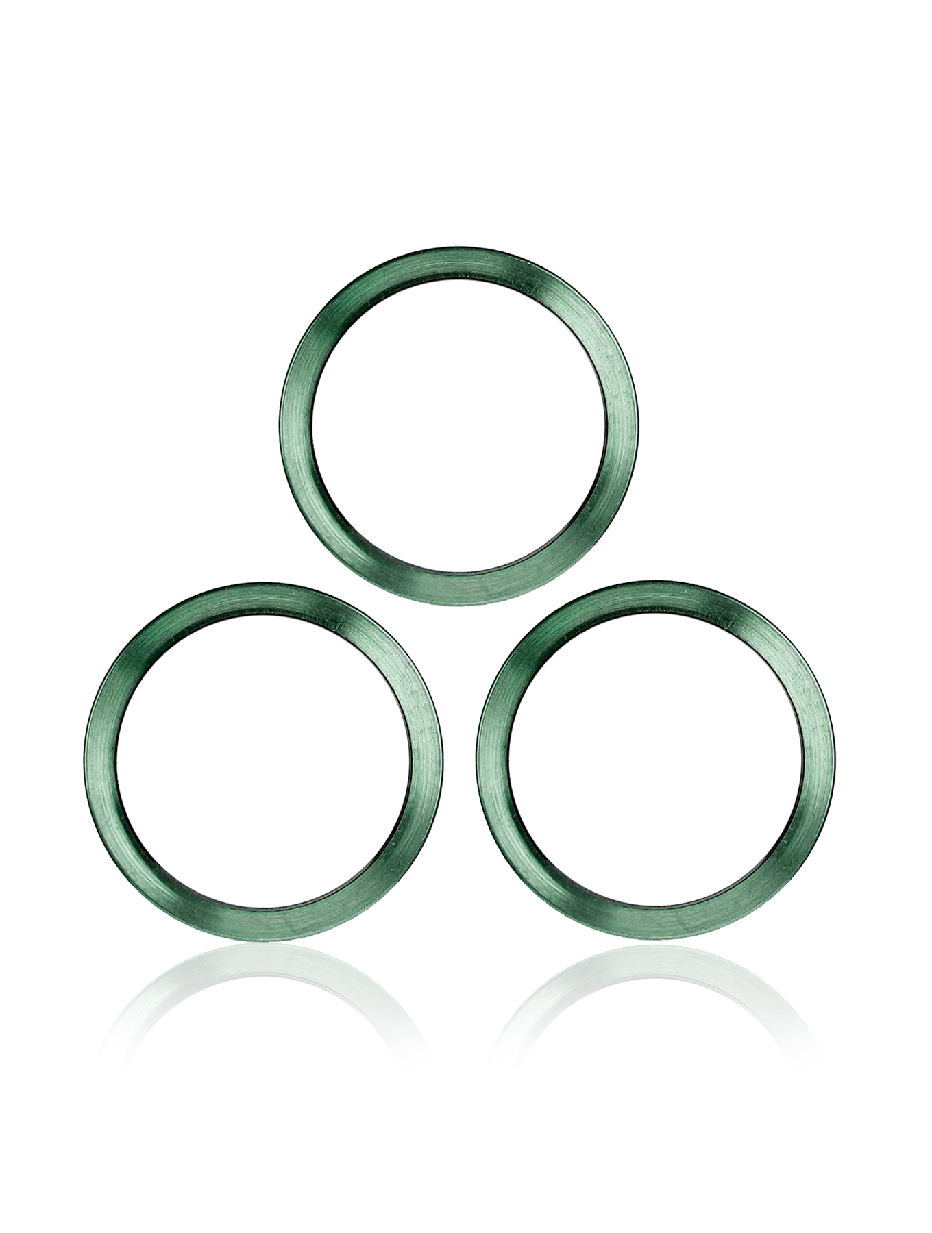 Back Camera Bezel Ring Only For iPhone 11 Pro / 11 Pro Max (Midnight Green) (3 Piece Set) (10 Pack)