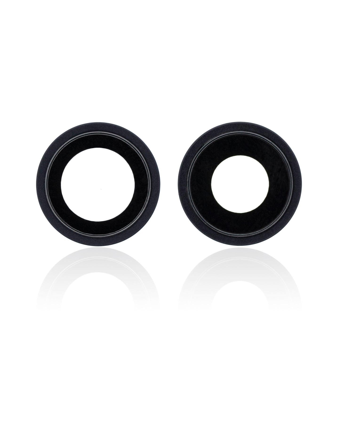 Back Camera Lens With Bracket & Bezel For iPhone 12 / 12 Mini (Aftermarket Plus) (Black)