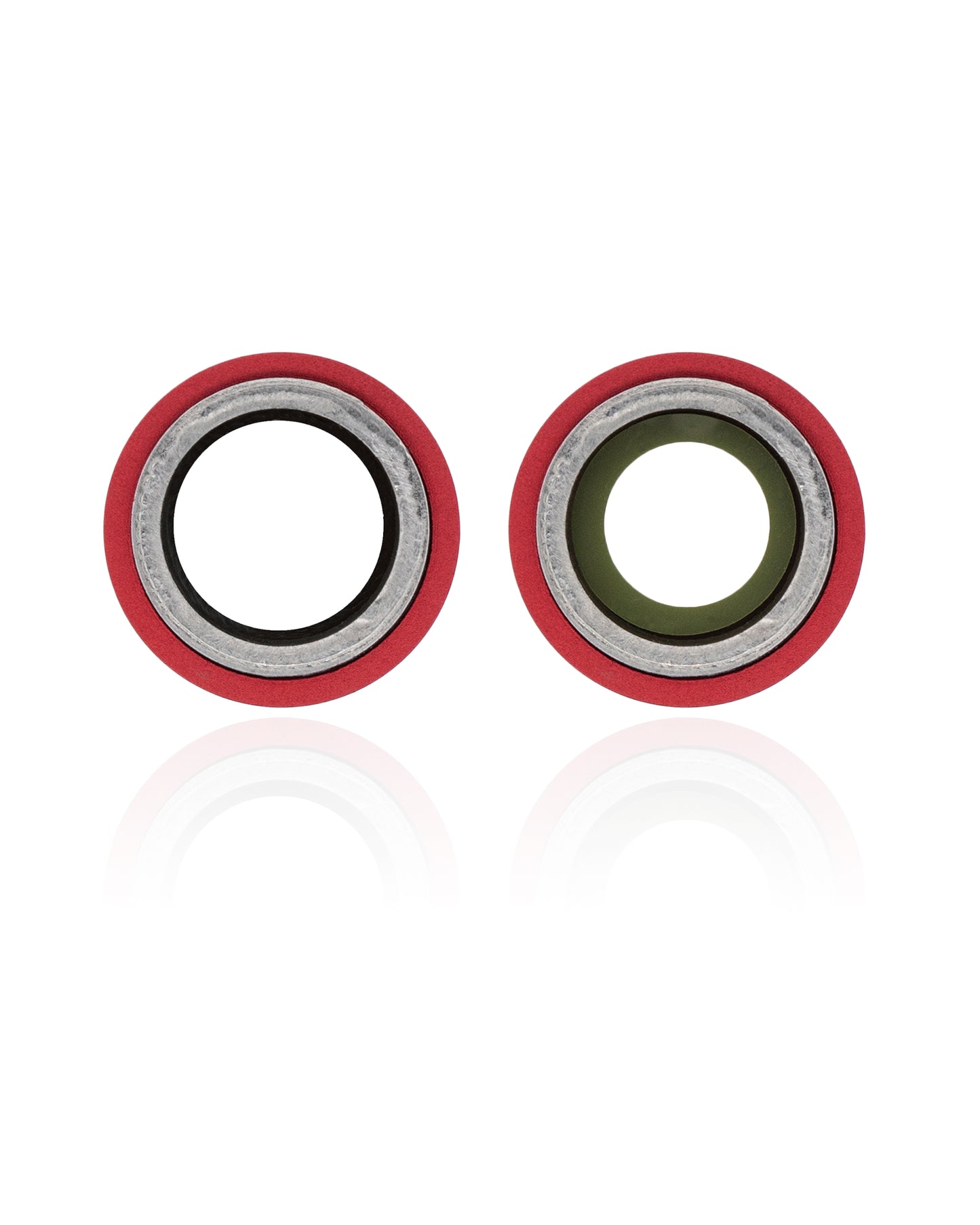 Back Camera Lens With Bracket & Bezel For iPhone 12 / 12 Mini (Aftermarket Plus) (Red)
