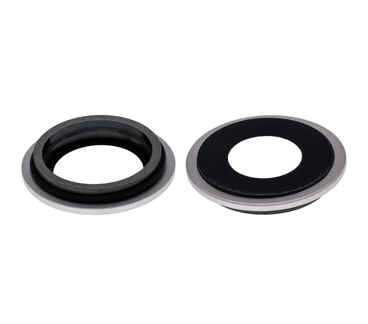Back Camera Lens With Bracket & Bezel For iPhone 12 / 12 Mini (Aftermarket Plus) (White)