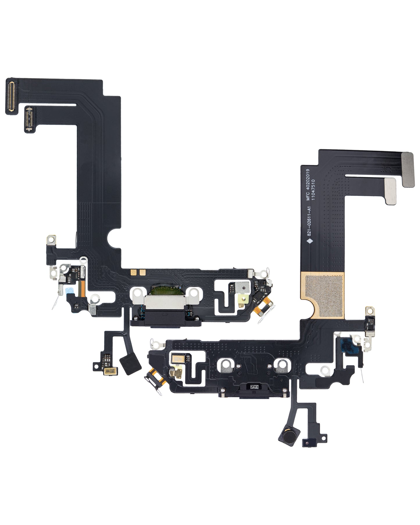Charging Port Flex Cable For iPhone 12 Mini (Aftermarket Plus) (Black)