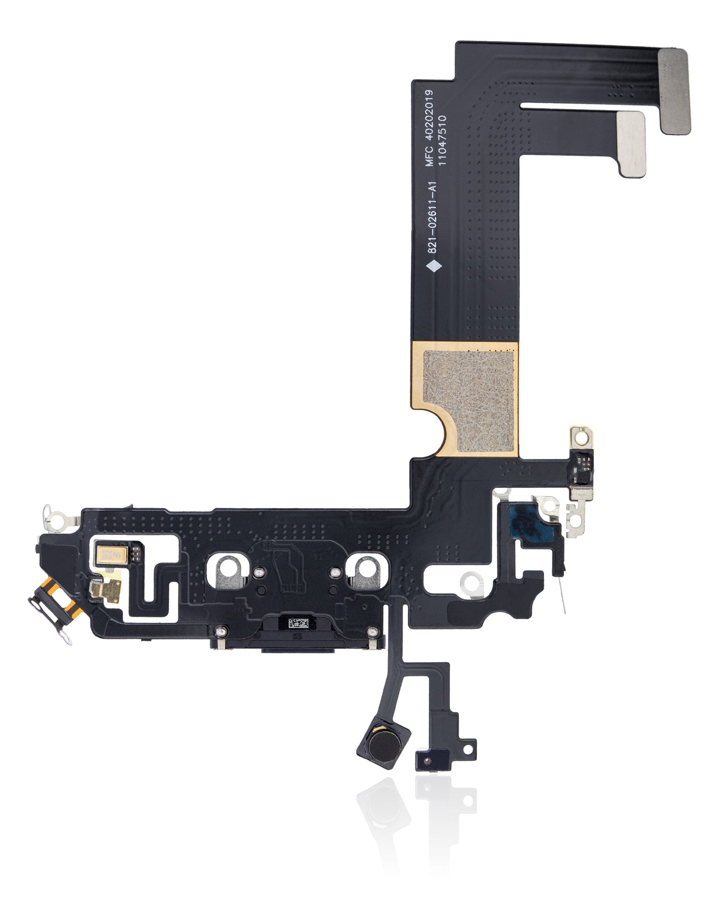 Charging Port Flex Cable For iPhone 12 Mini (Aftermarket Plus) (Black)