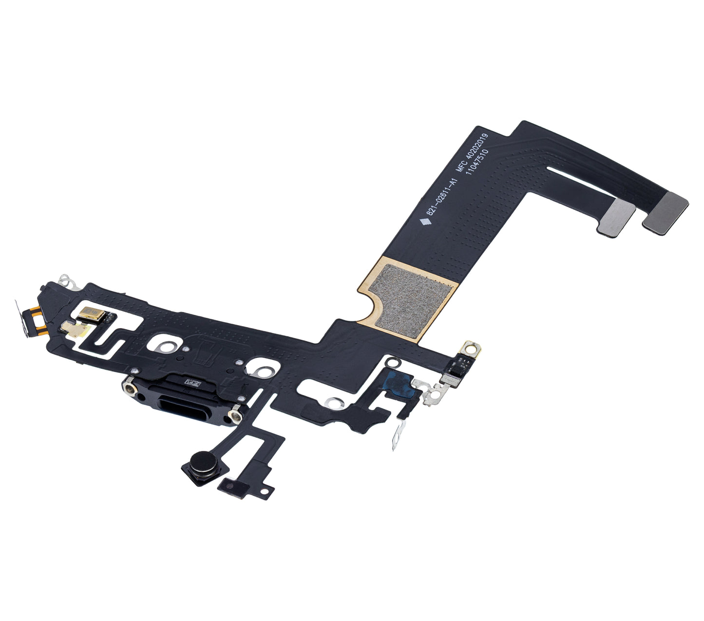 Charging Port Flex Cable For iPhone 12 Mini (Aftermarket Plus) (Black)
