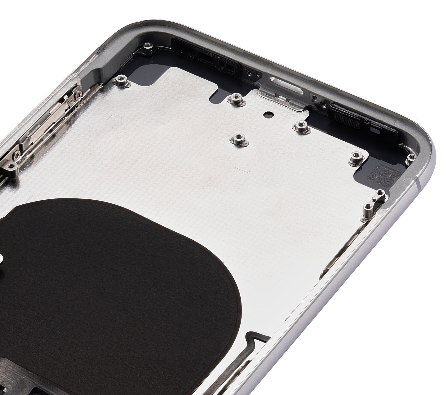 Back Housing W/ Small Components Pre-Installed For iPhone X (No Logo) (Aftermarket Plus) (Silver)