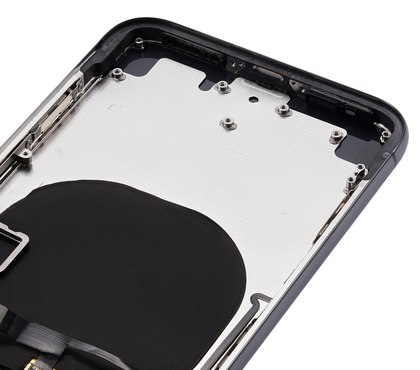Back Housing W/ Small Components Pre-Installed For iPhone X (No Logo) (Aftermarket Plus) (Space Gray)