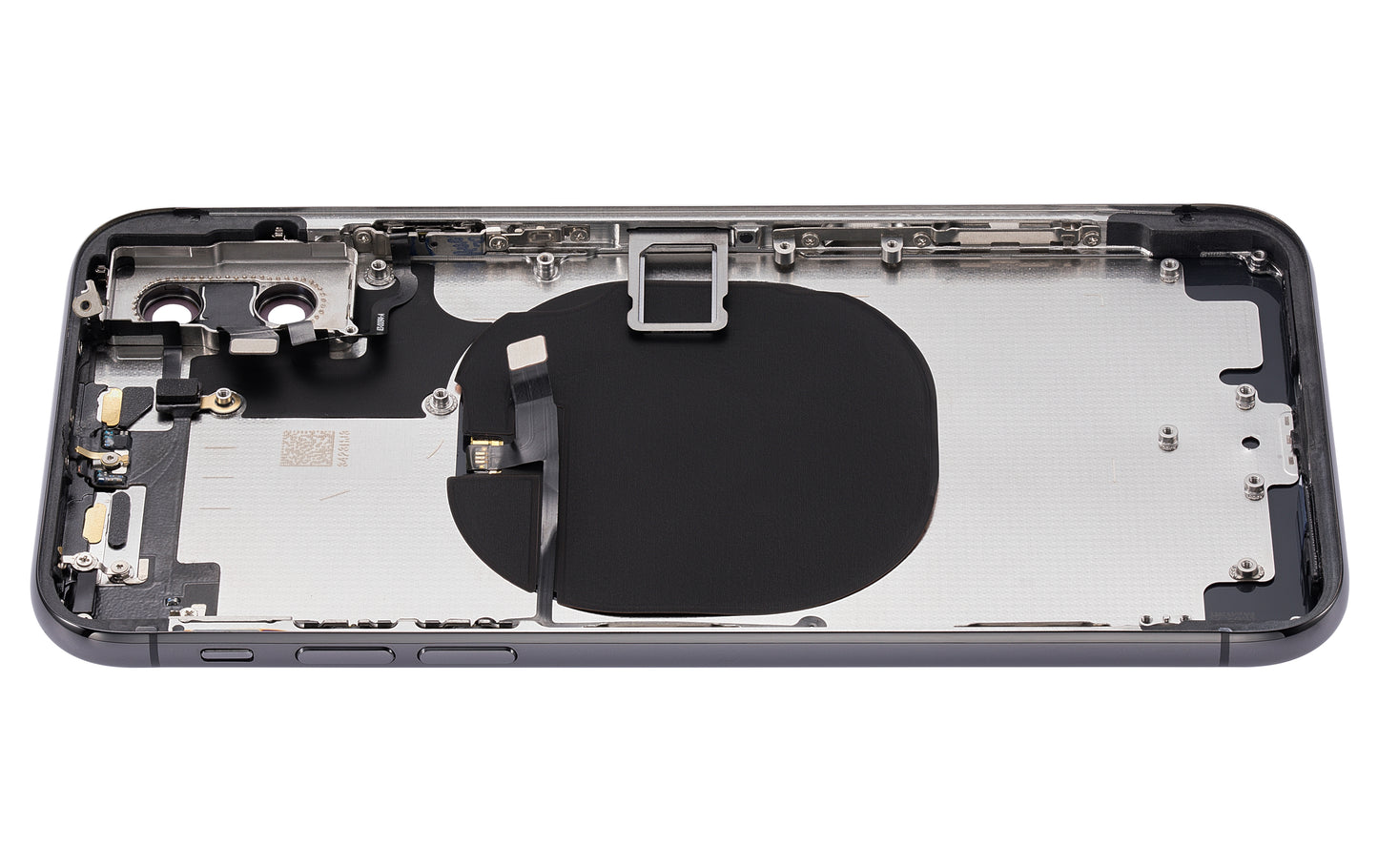Back Housing W/ Small Components Pre-Installed For iPhone X (No Logo) (Aftermarket Plus) (Space Gray)