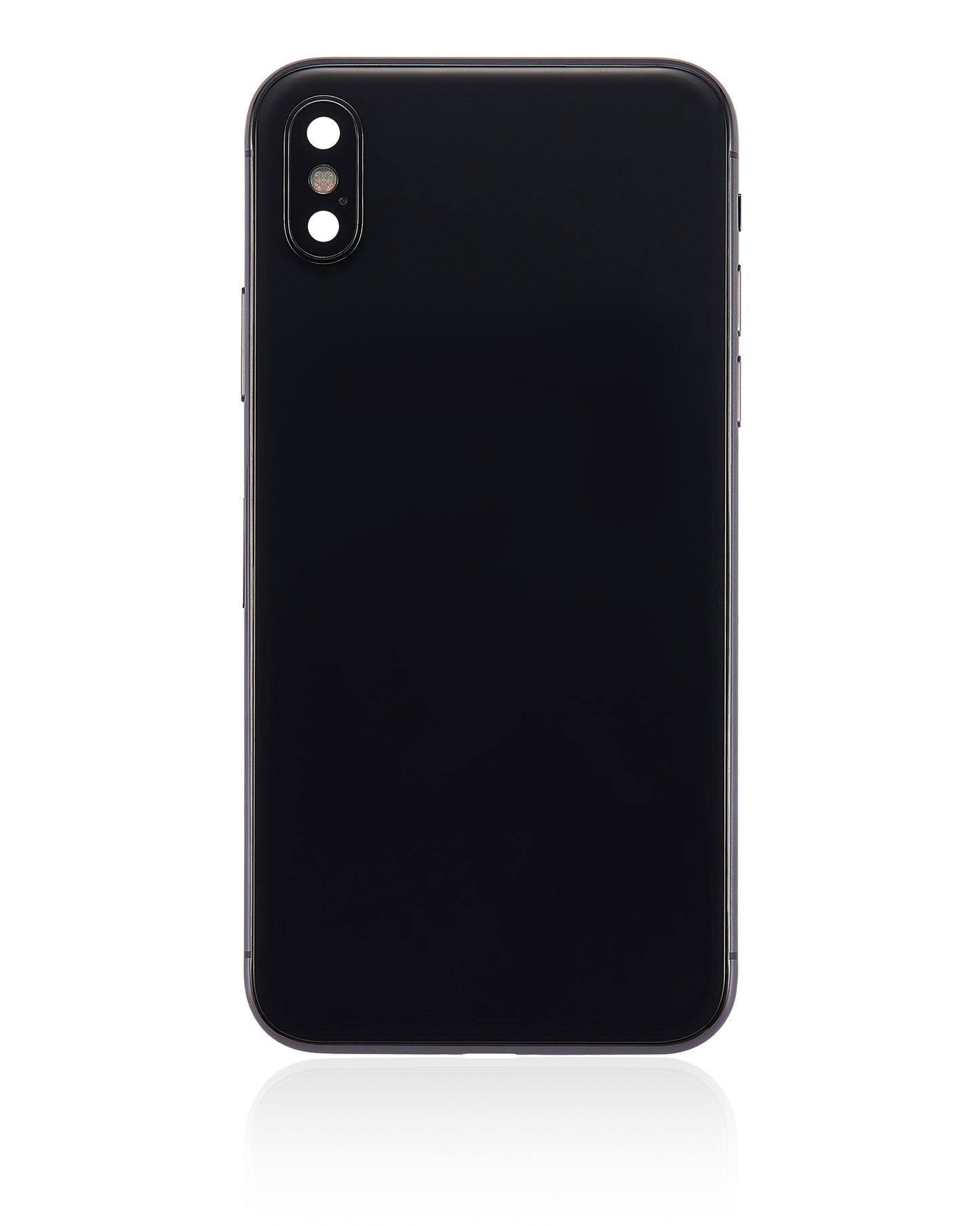 Back Housing W/ Small Components Pre-Installed For iPhone X (No Logo) (Aftermarket Plus) (Space Gray)