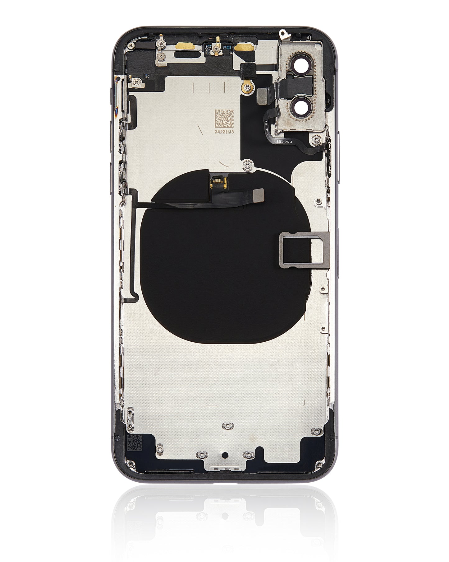 Back Housing W/ Small Components Pre-Installed For iPhone X (No Logo) (Aftermarket Plus) (Space Gray)