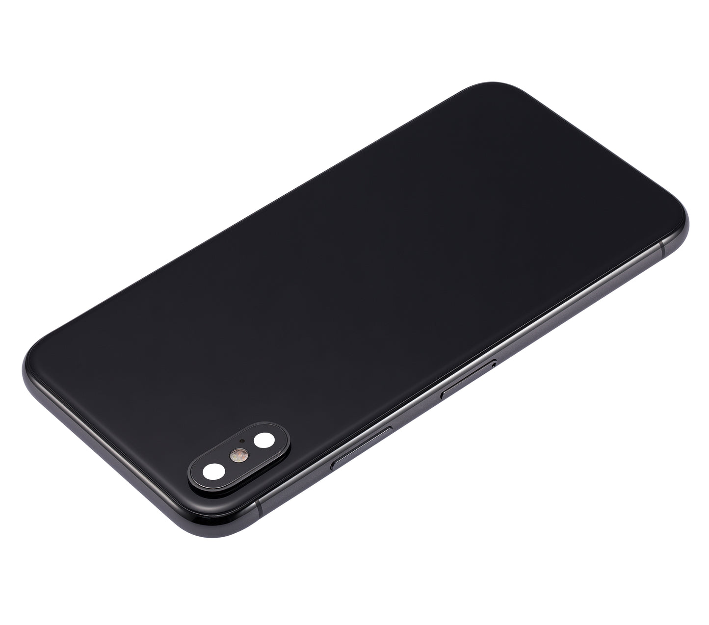 Back Housing W/ Small Components Pre-Installed For iPhone X (No Logo) (Aftermarket Plus) (Space Gray)