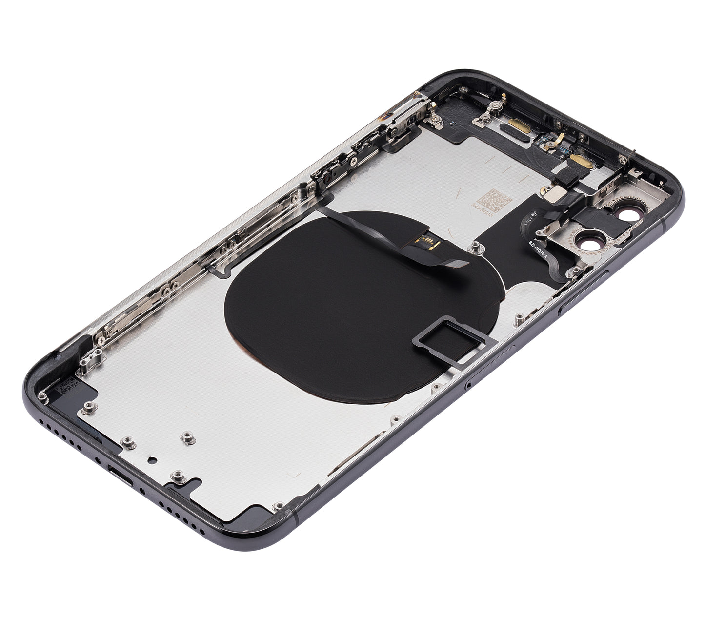 Back Housing W/ Small Components Pre-Installed For iPhone X (No Logo) (Aftermarket Plus) (Space Gray)